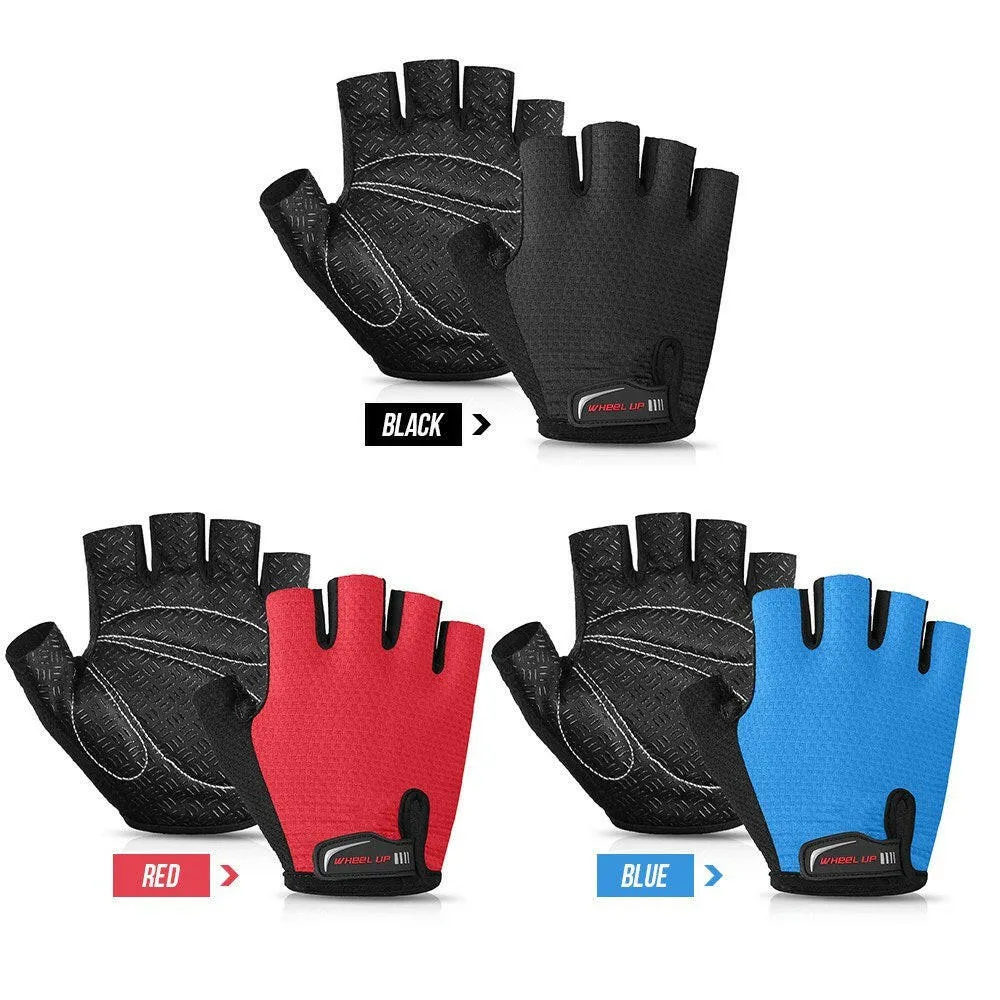 1 Pair Half Finger Anti-skid Bike Gloves