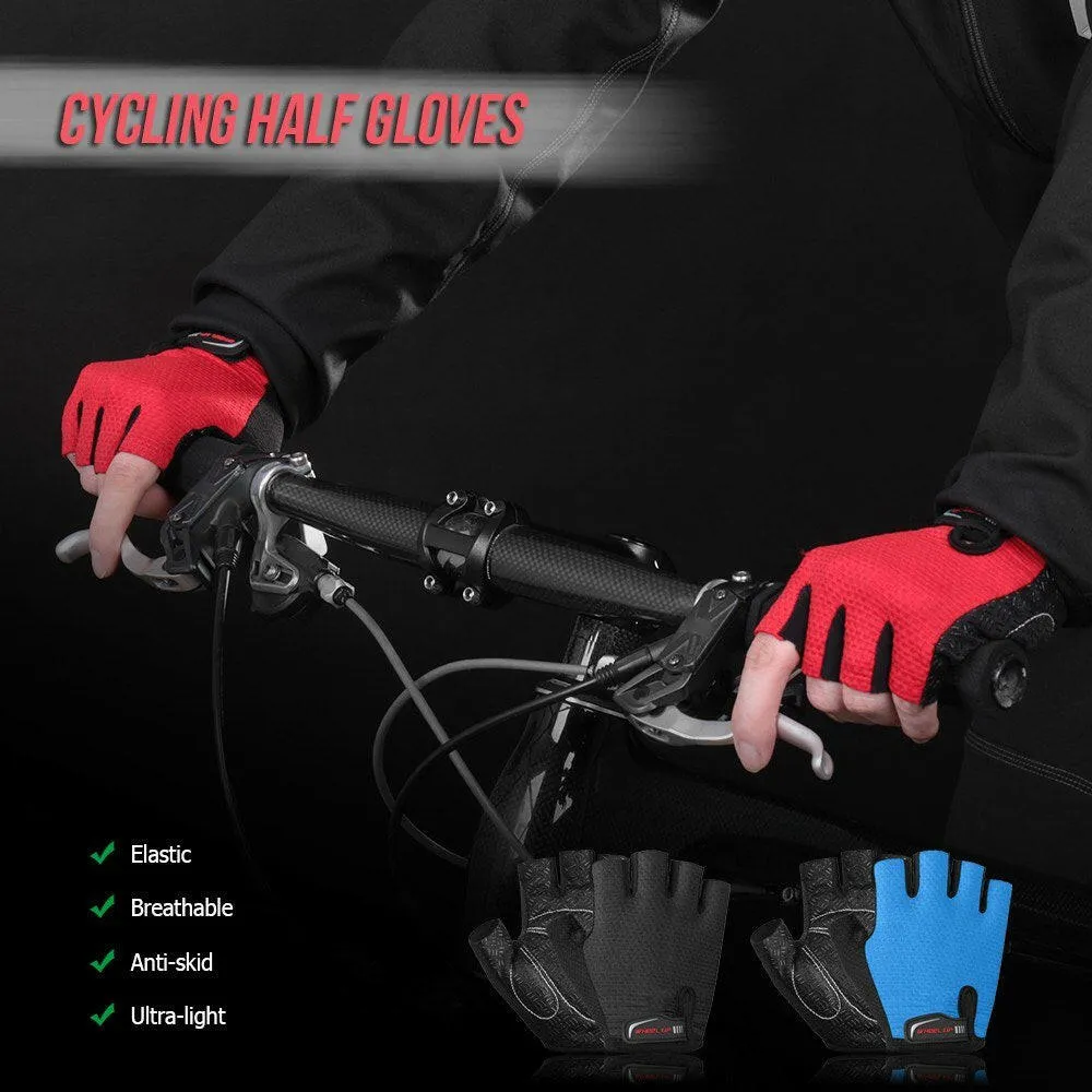 1 Pair Half Finger Anti-skid Bike Gloves