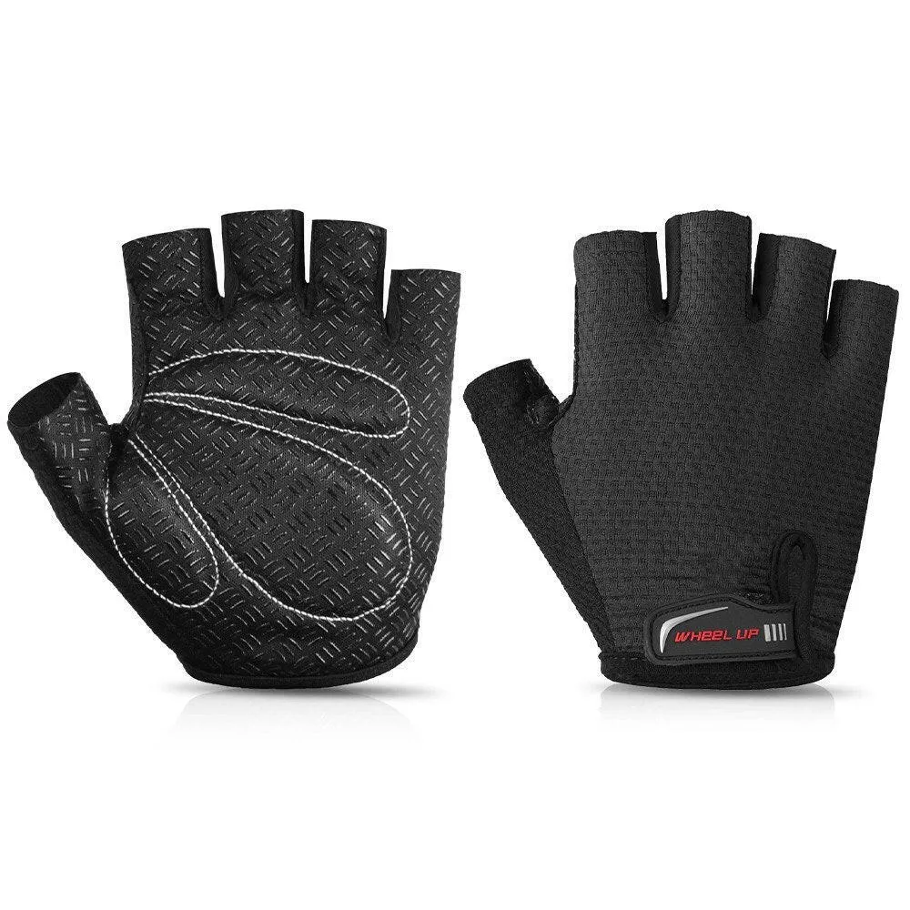 1 Pair Half Finger Anti-skid Bike Gloves