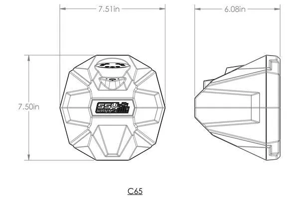 2016-2022 CanAm Defender Cage-Mount 6.5in Speaker Pods