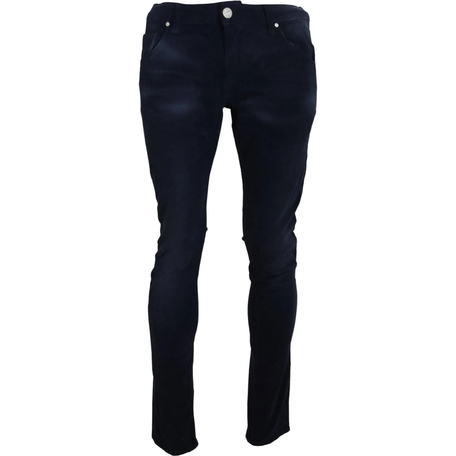 Acht Chic Blue Straight Fit Corduroy Jeans