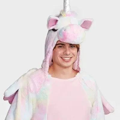 Adult Plush Unicorn Halloween Costume Jumpsuit S - Hyde & EEK! Boutique