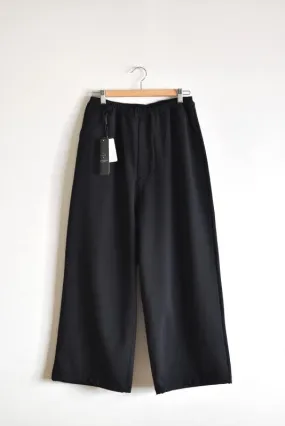 「AXESQUIN」warm big pants -black-