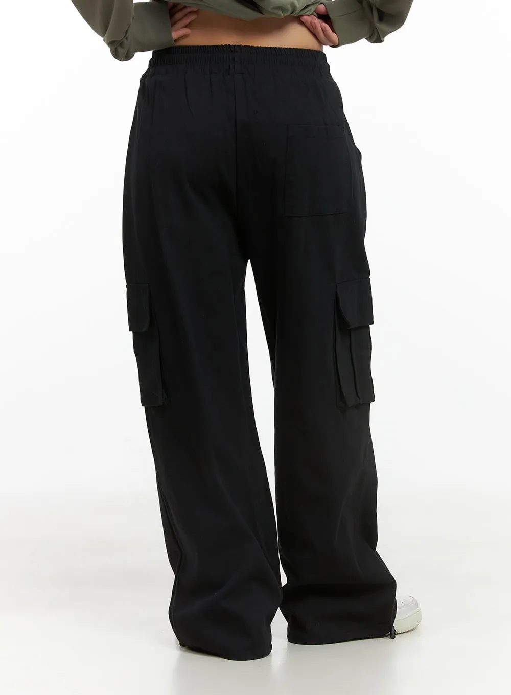 Banded Cargo Cotton Pants CS404