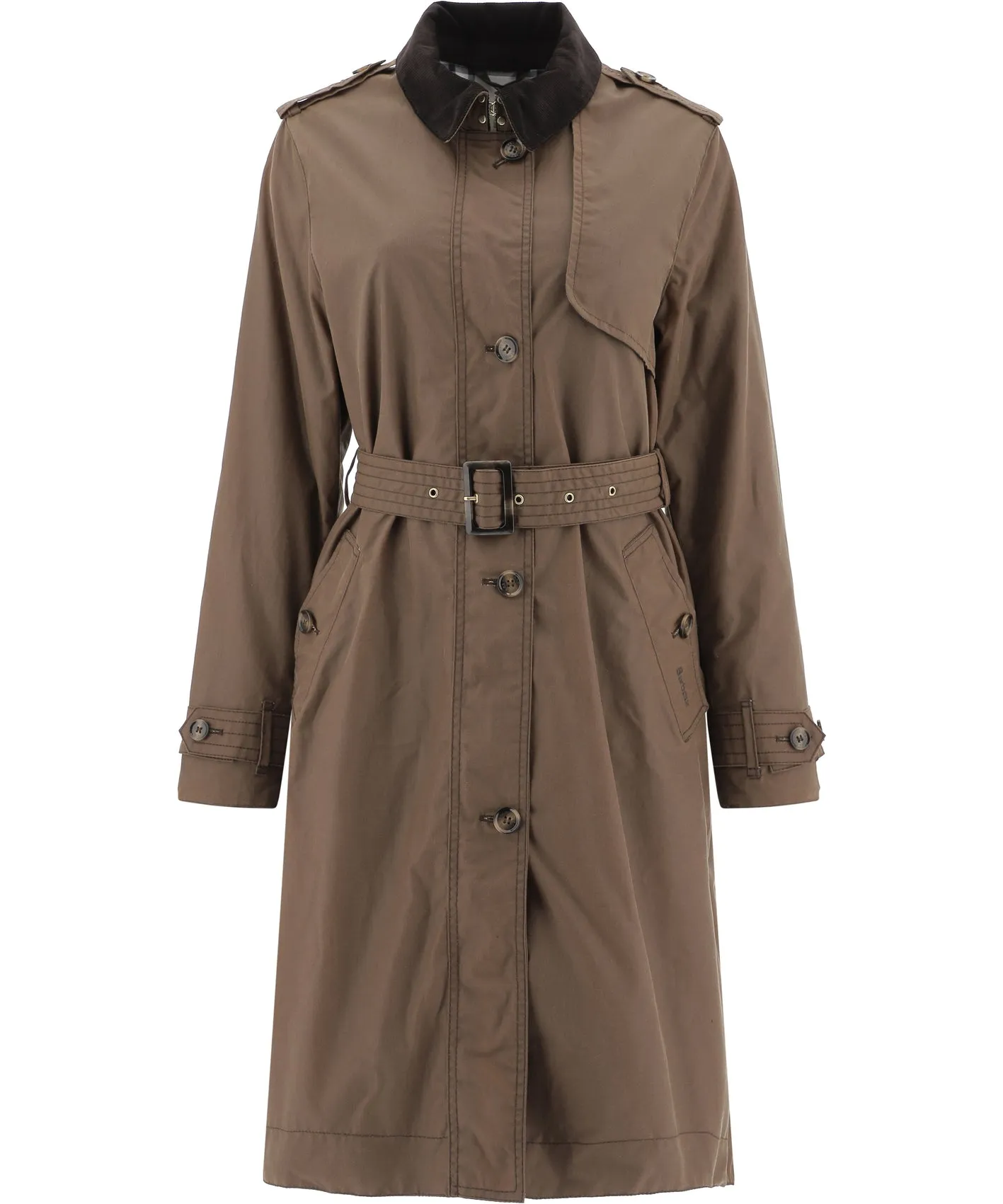 Barbour Belted Single-Breasted Trench Coat