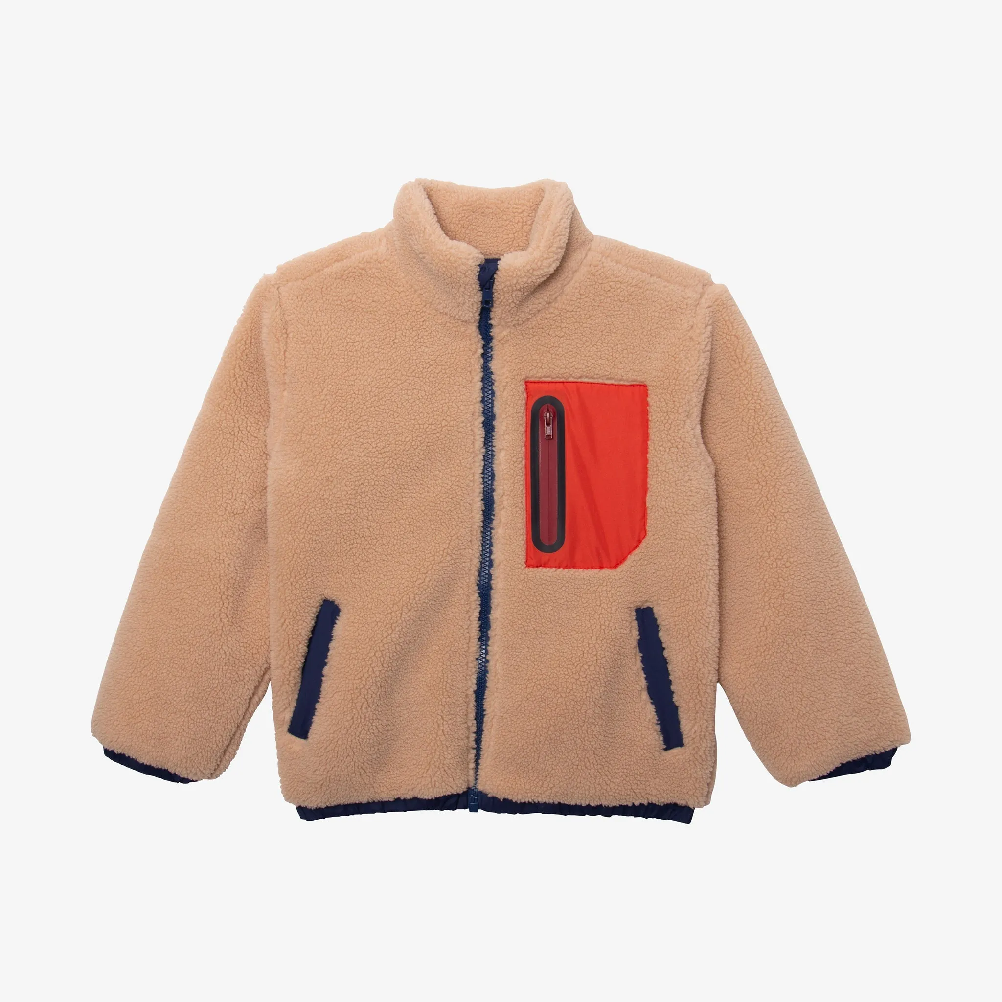 Boys' beige cardigan