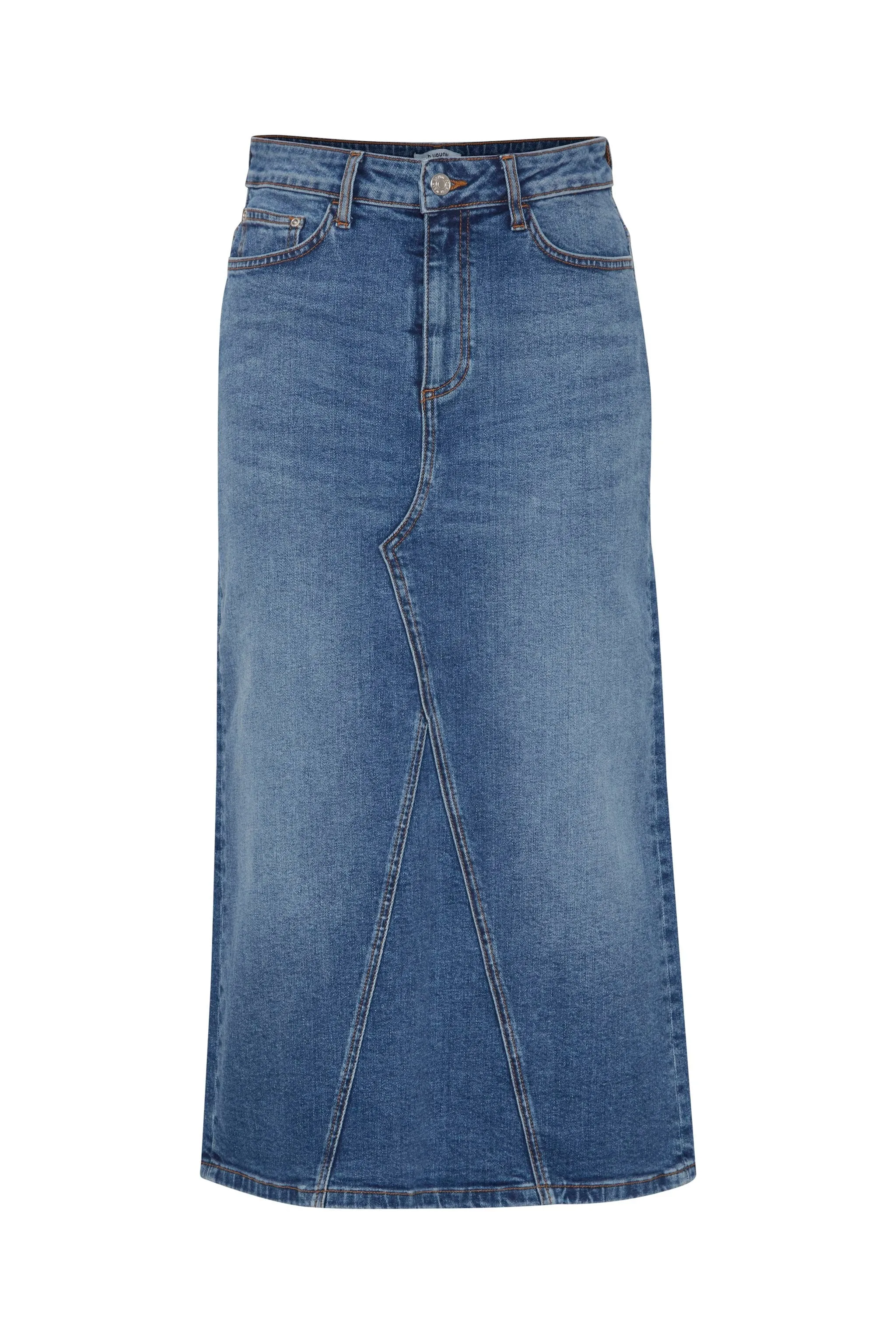 b.young Byleya Denim Skirt Midi