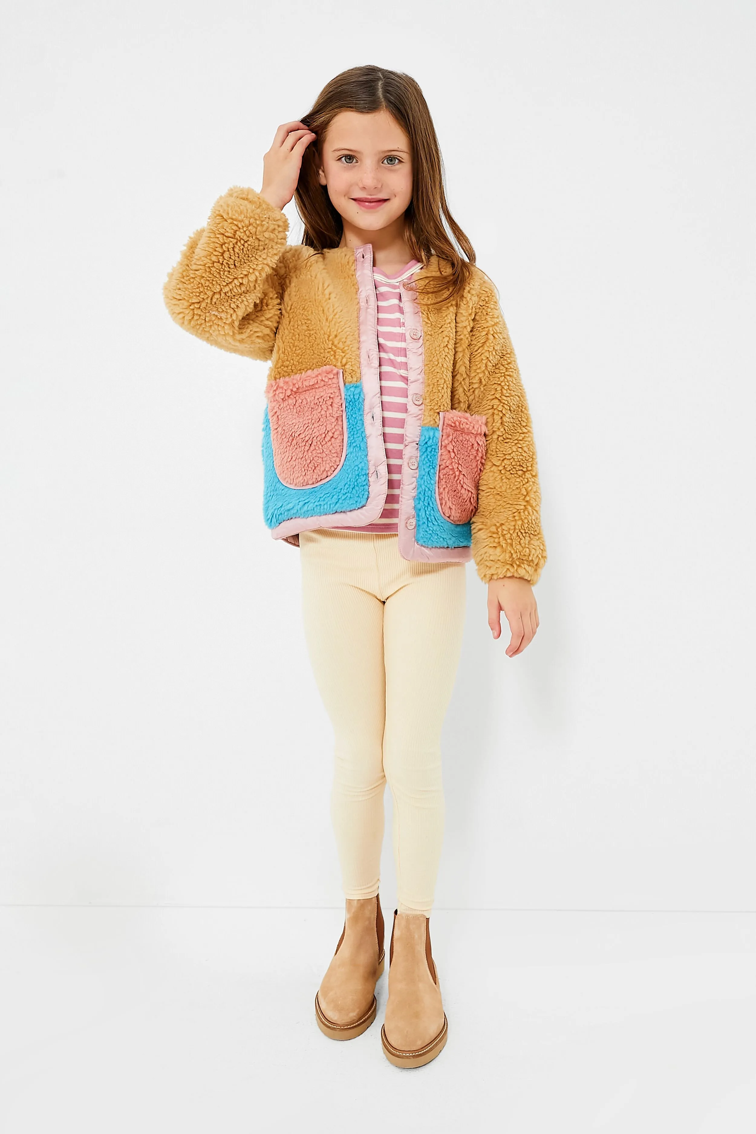 Camel Color Block Ruth Jacket