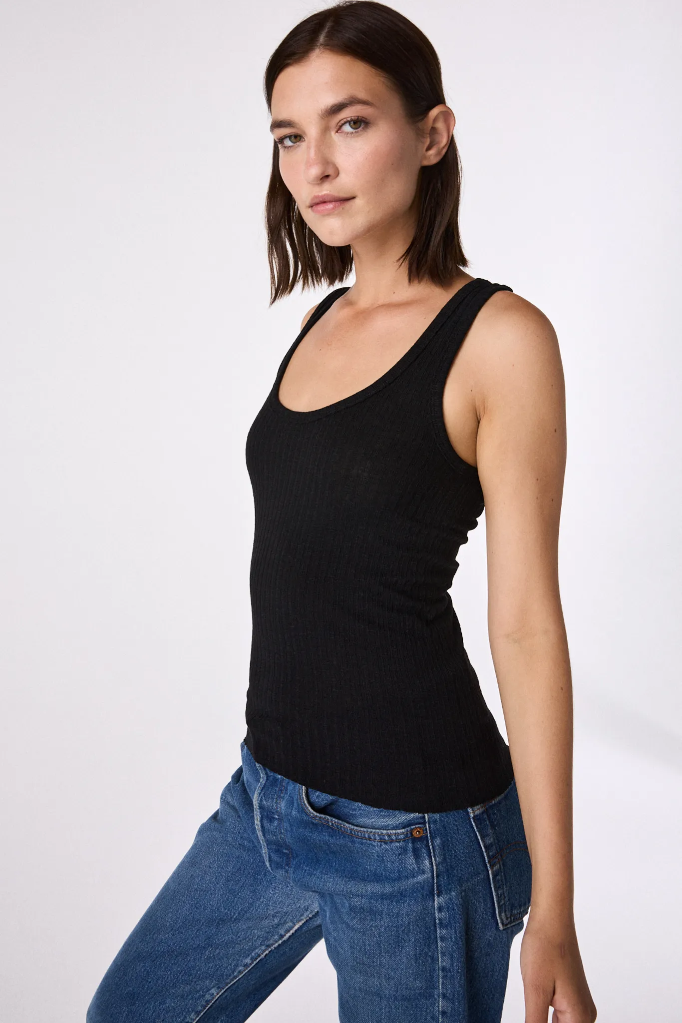 CHARLI TANK black charcoal