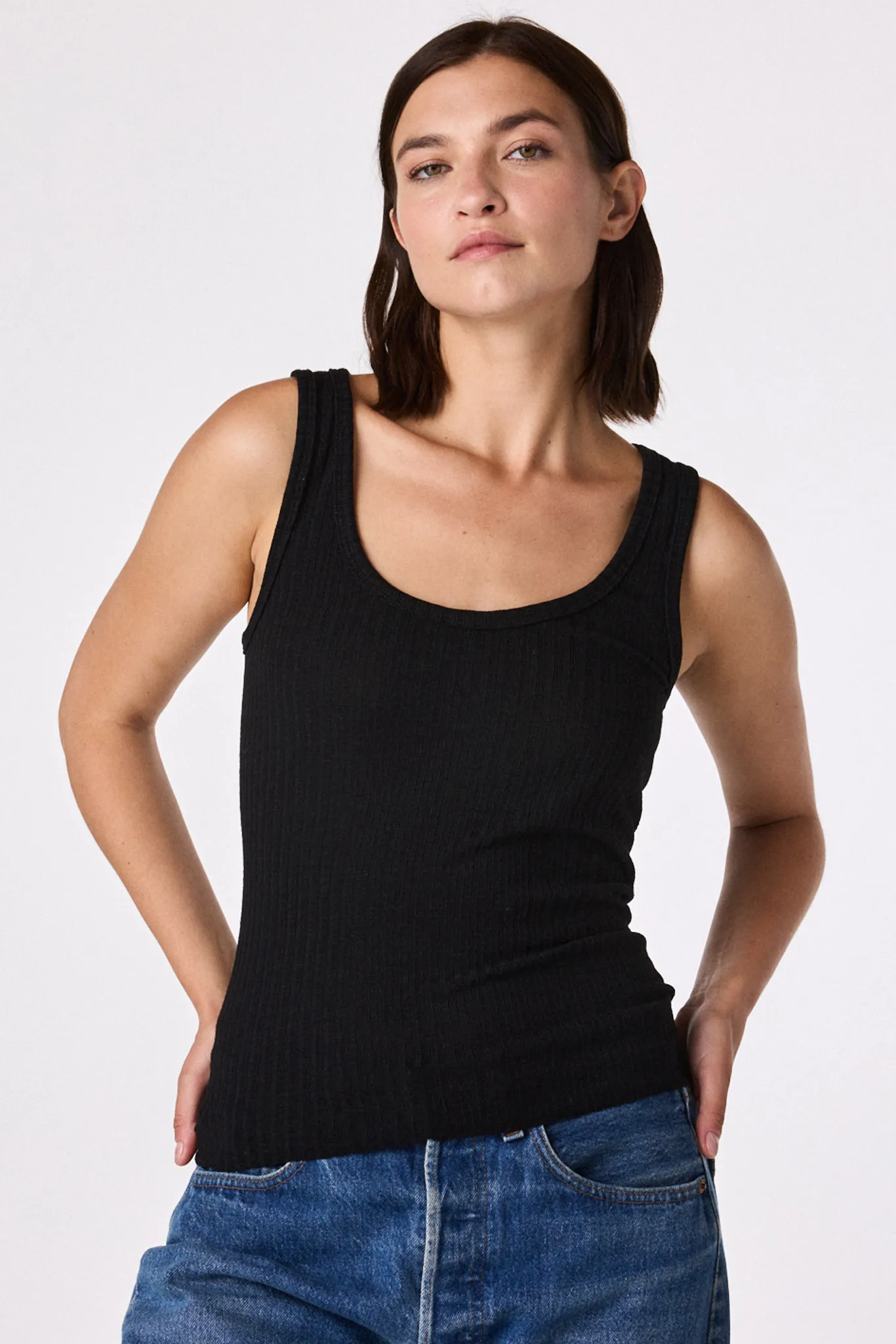 CHARLI TANK black charcoal