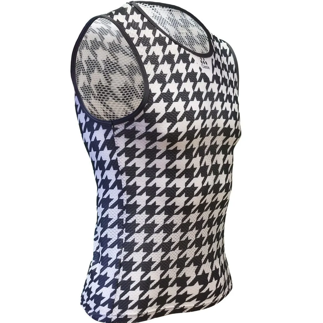 Classic Cycling Base Layer Black Houndstooth