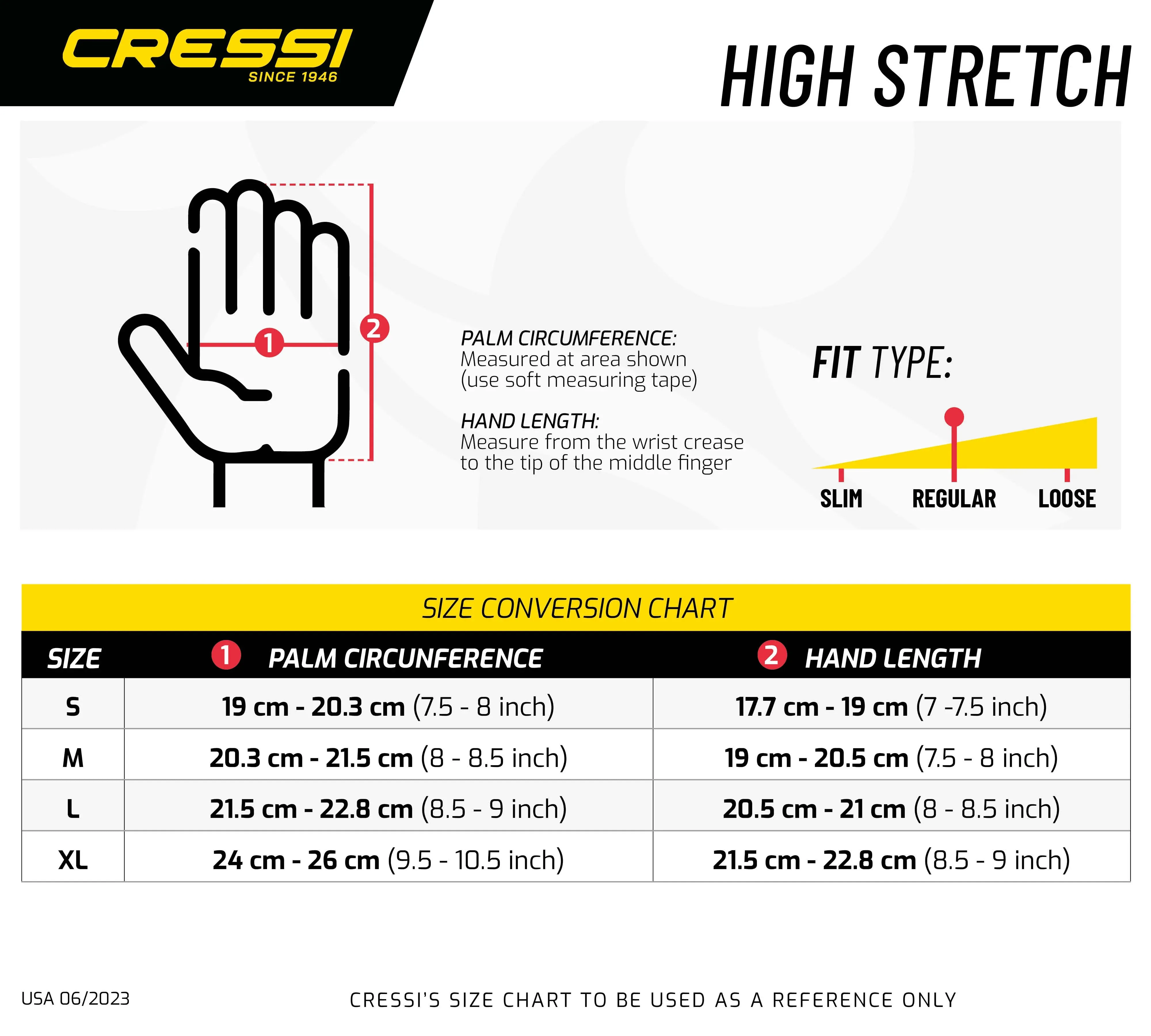 Cressi High Stretch Neoprene Gloves (3.5mm)