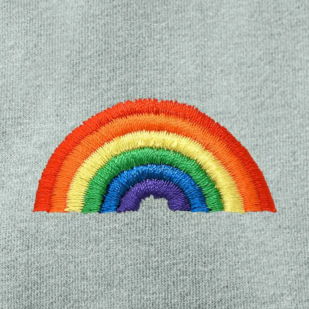 Dalix Rainbow Washed Zip Hoodie