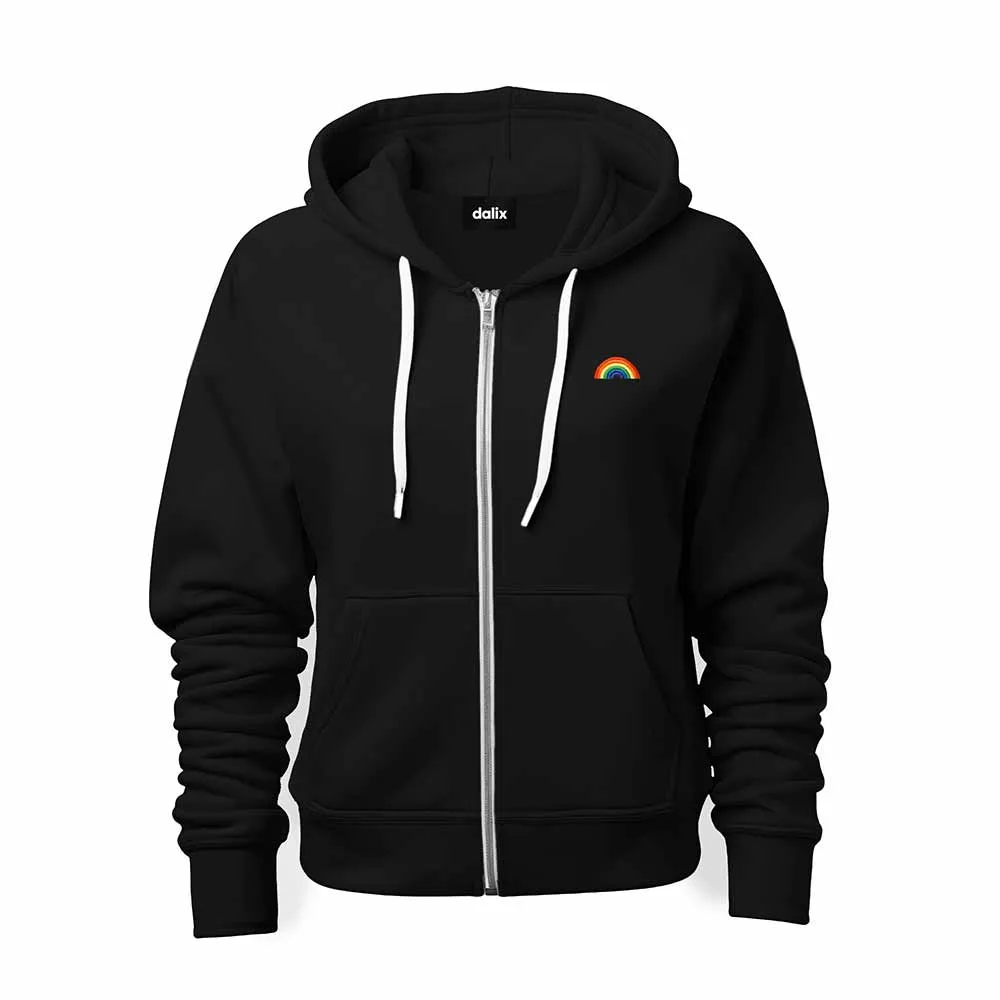 Dalix Rainbow Zip Hoodie