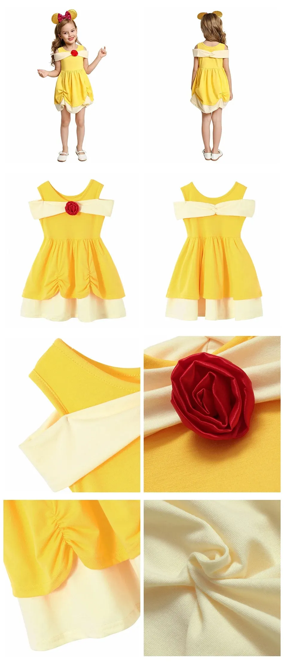 Disney Beauty And The Beast Belle Girl's Character Dress