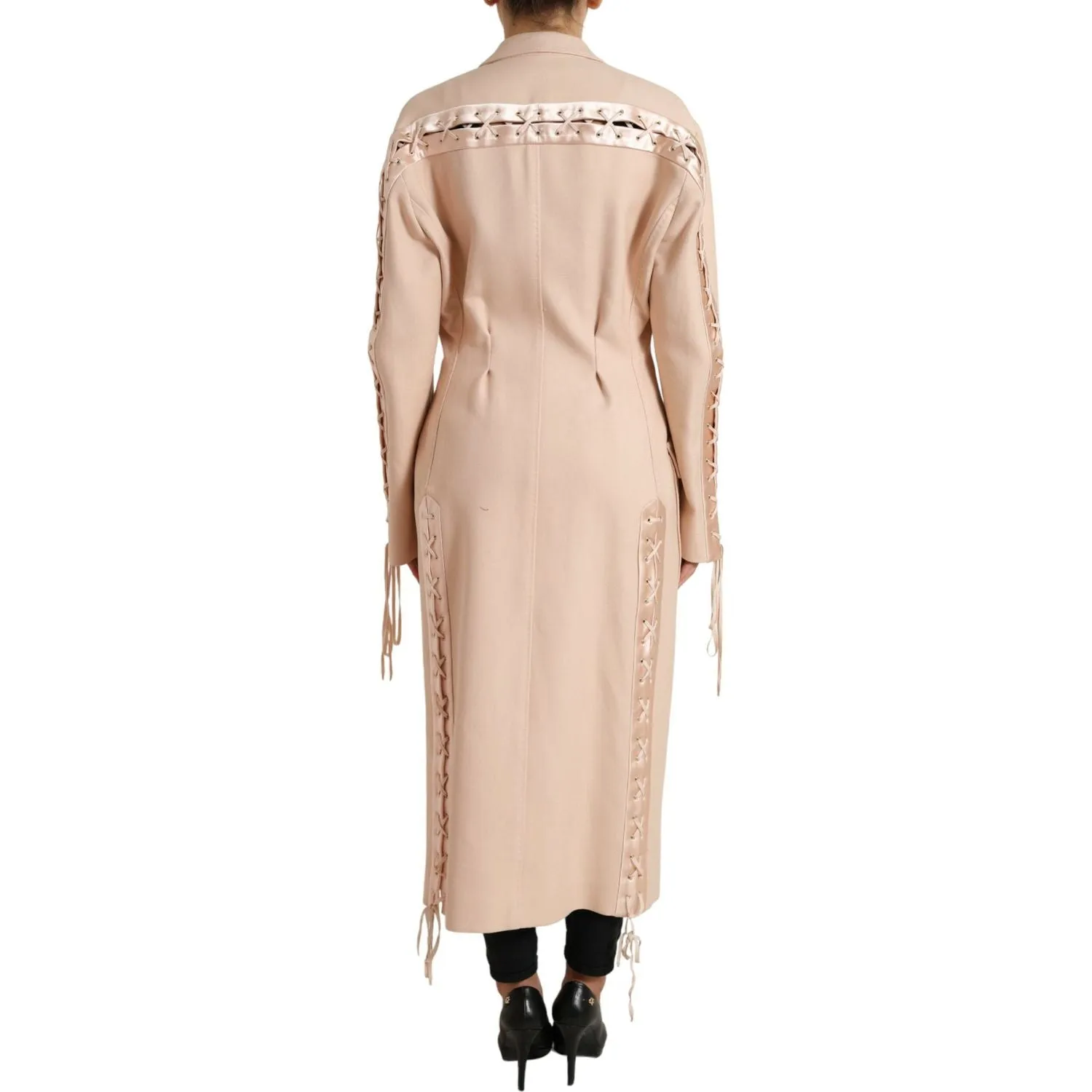 Dolce & Gabbana Elegant Beige Single-Breasted Trench Coat