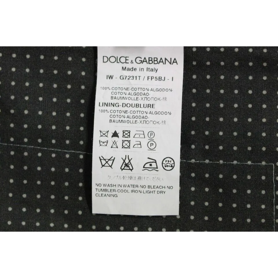 Dolce & Gabbana Elegant Gray Cotton Dress Vest