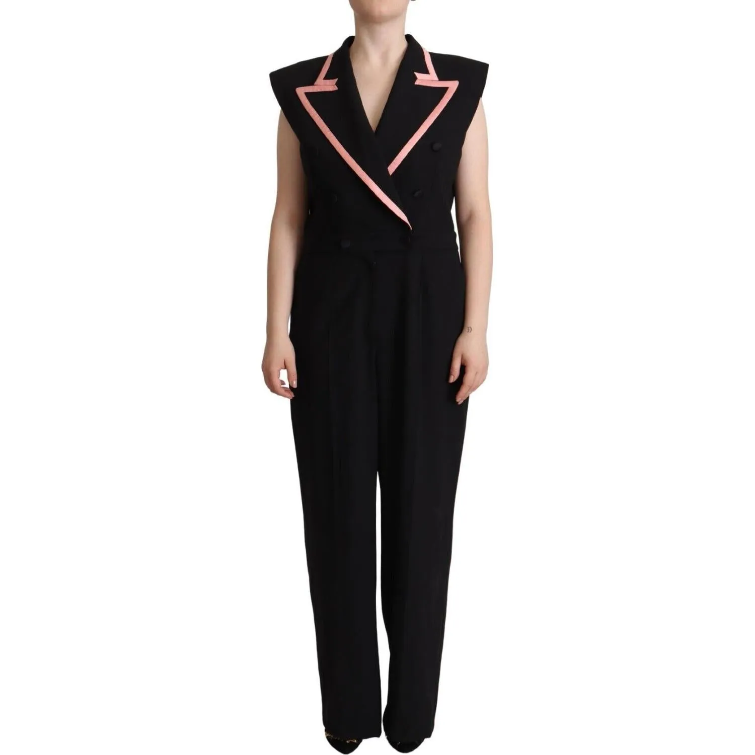 Dolce & Gabbana Elegant Sleeveless Wool Blend Jumpsuit