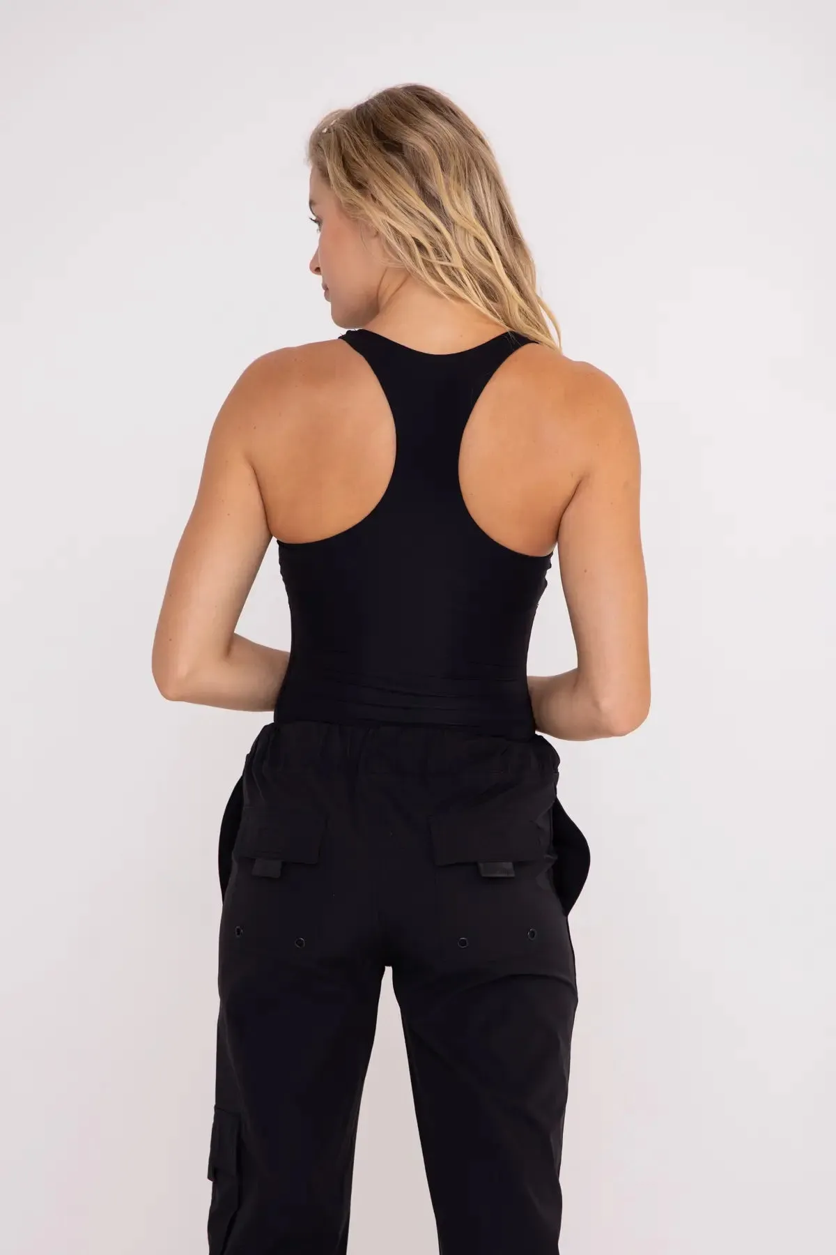 Double-Layered Racerback Bodysuit