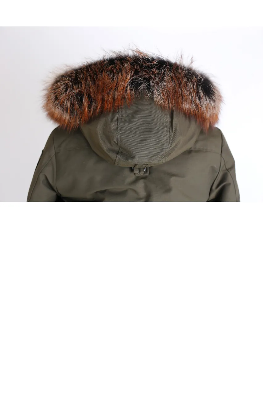 Down Filled Bomber w/ Fur Trim Hood