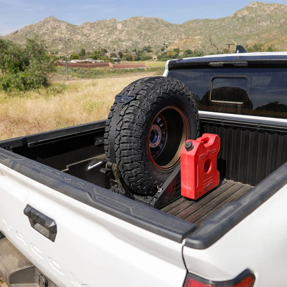 DV8 Center Truck Bed Tire Carrier & Accessory Mount | 2024  Toyota Tacoma