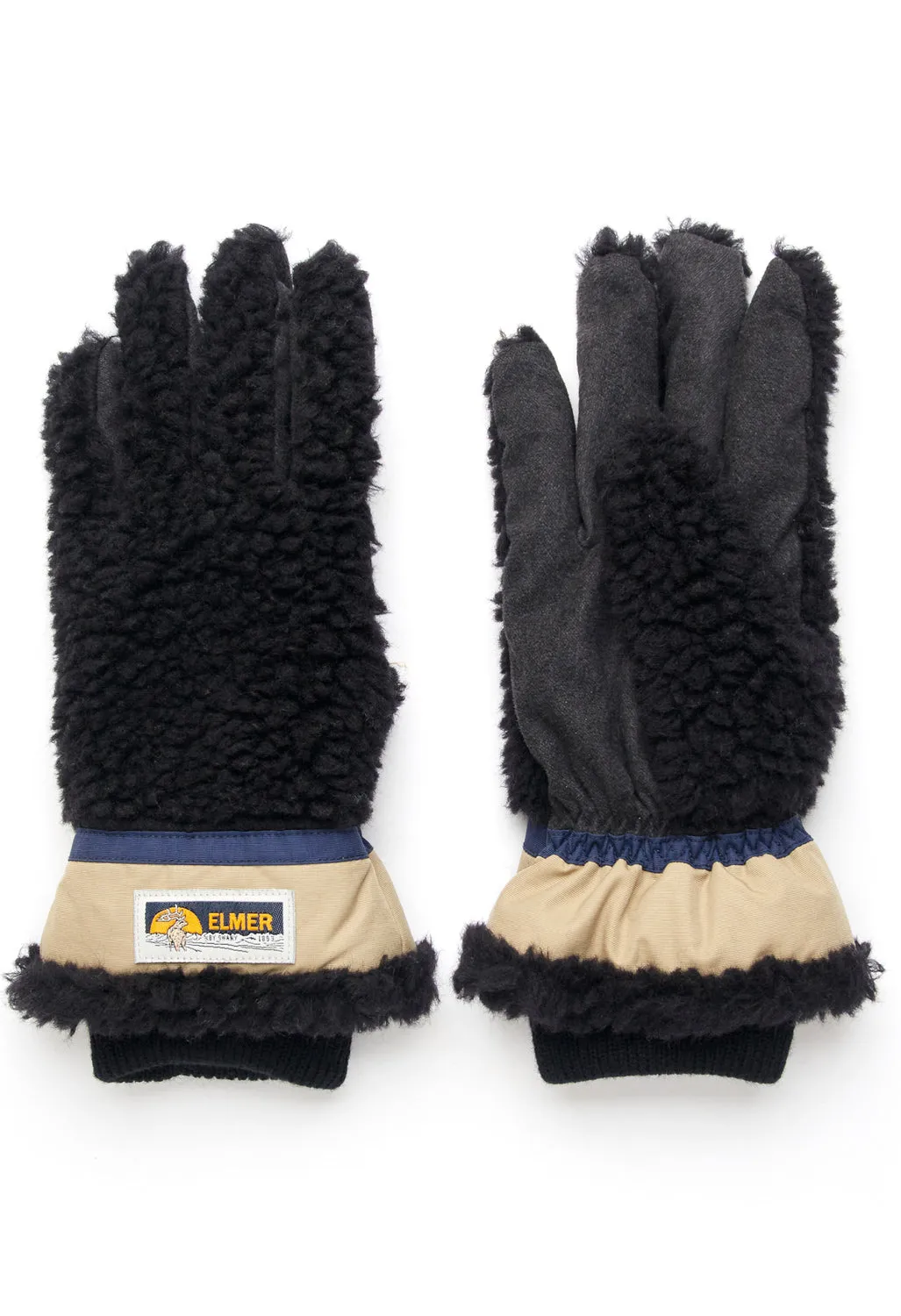 Elmer Deep Pile Gloves - Black