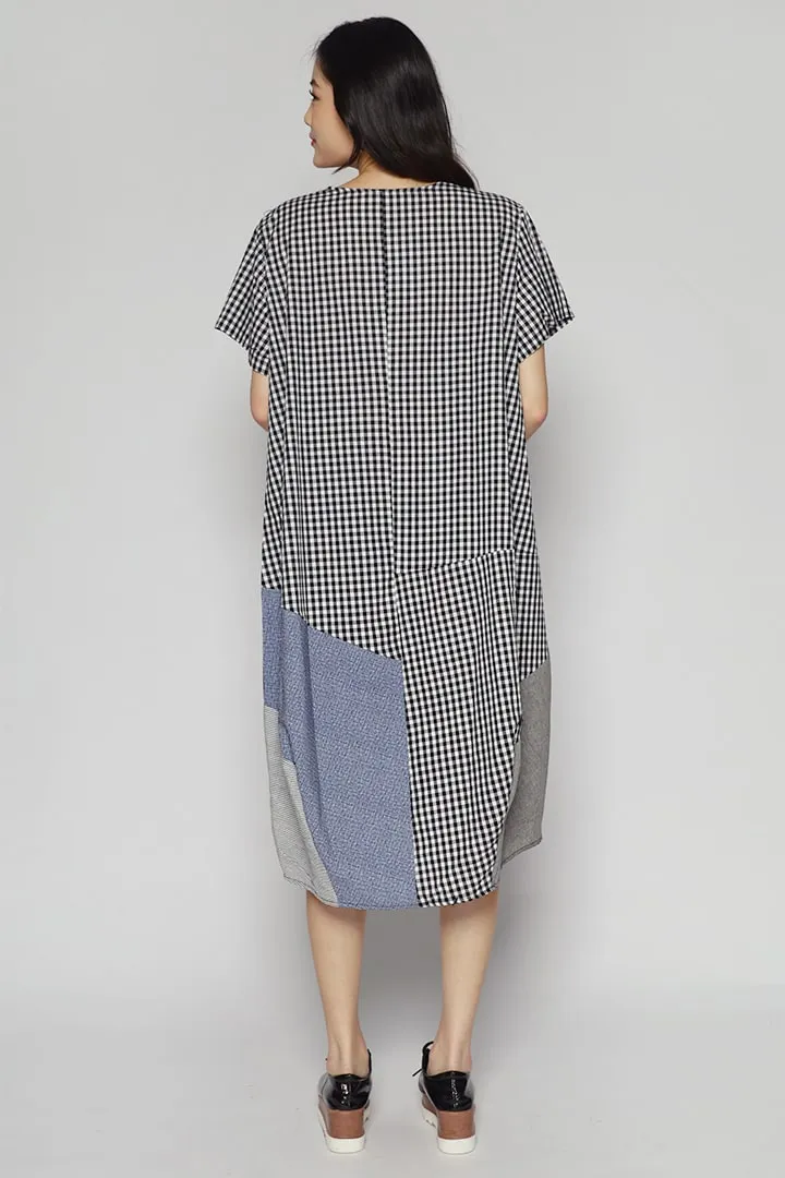 Floyen Checkered Patchwork Dress