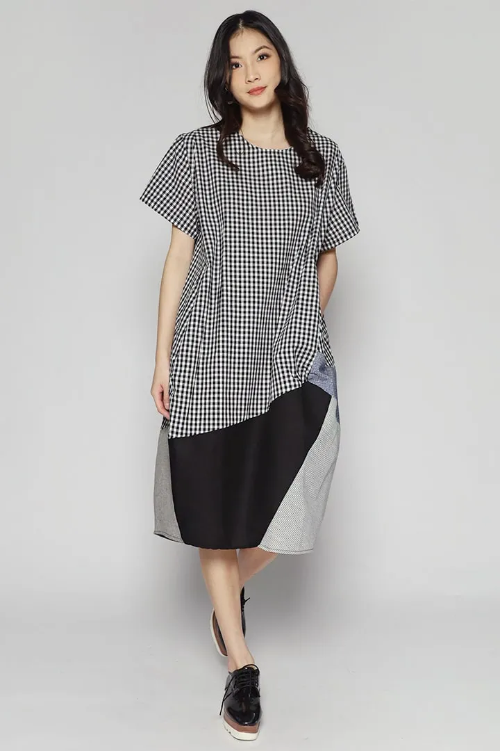 Floyen Checkered Patchwork Dress