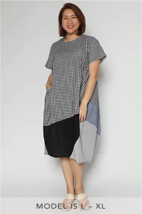 Floyen Checkered Patchwork Dress