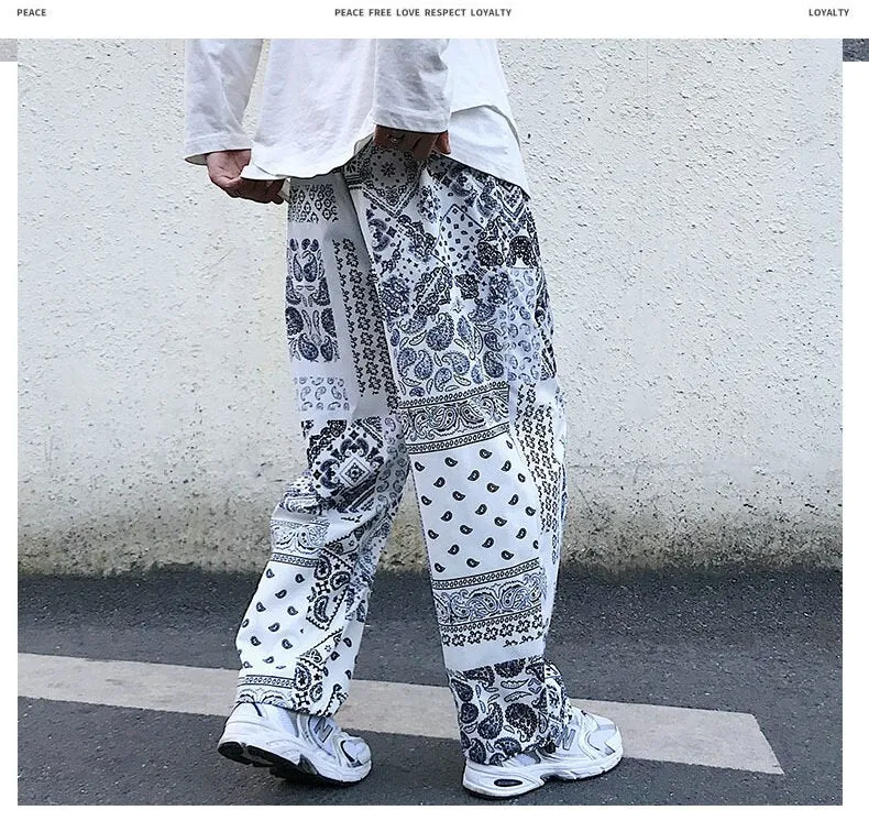 Foesce -Funny Men Harem Pants Loose Hip Hop Jogger Sweatpants Male Oversized Streetwear Elastic Waist Woman Cargo Trousers 5XL