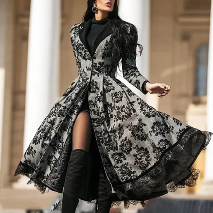 Funki Buys | Dresses | Women's Vintage Dark Gothic Swing Coat