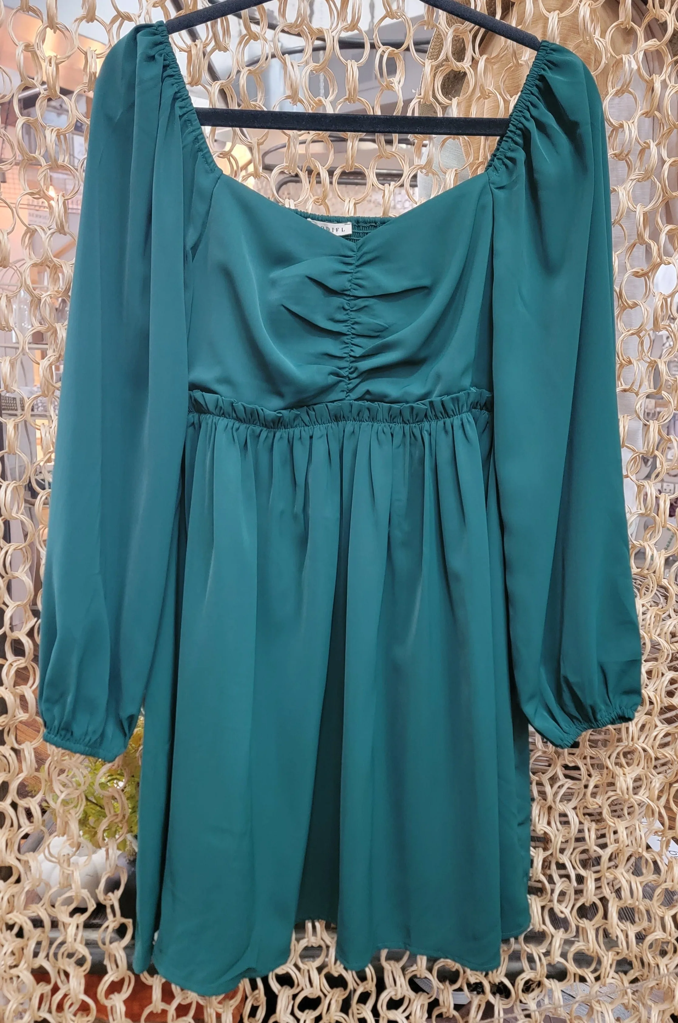 Green Baby Doll Dress