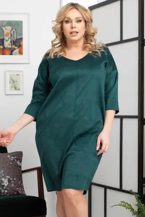 green - Plus size dress model 175218 Karko