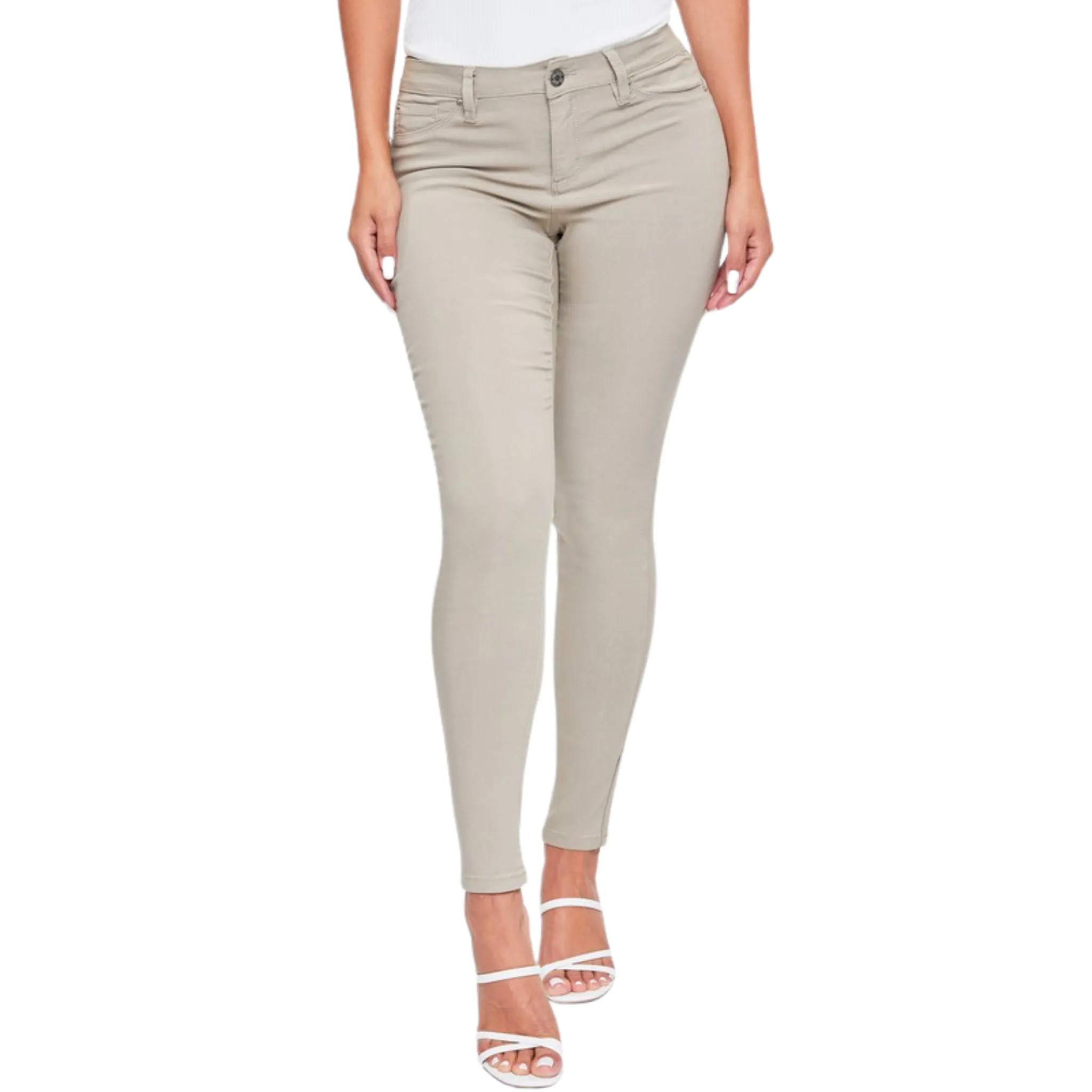 Hyperstretch Mid Rise Skinny Jeans