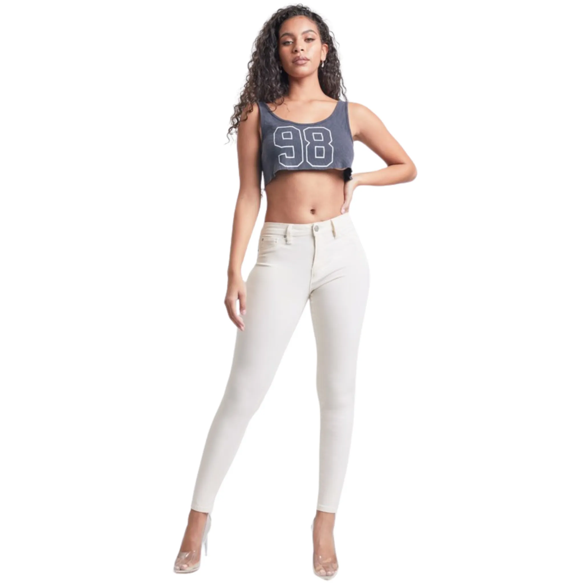 Hyperstretch Mid Rise Skinny Jeans