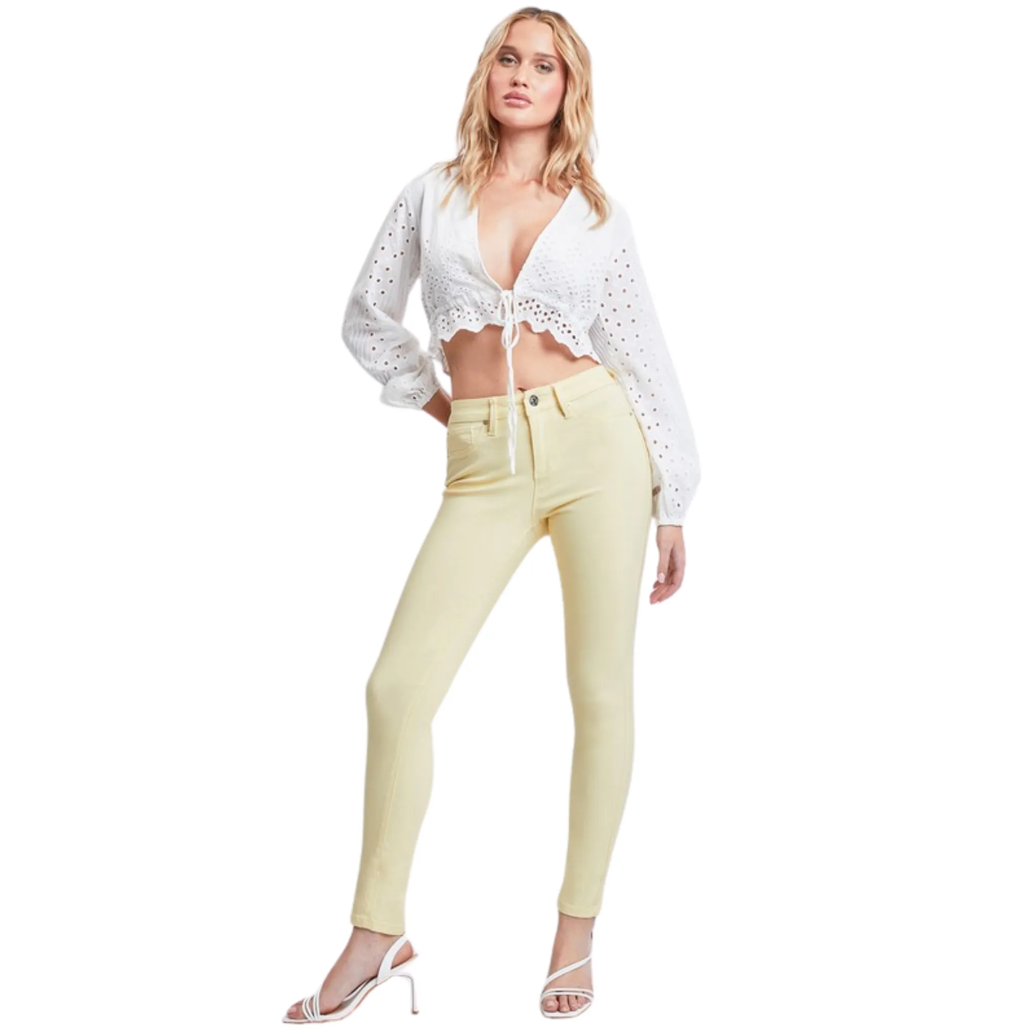 Hyperstretch Mid Rise Skinny Jeans