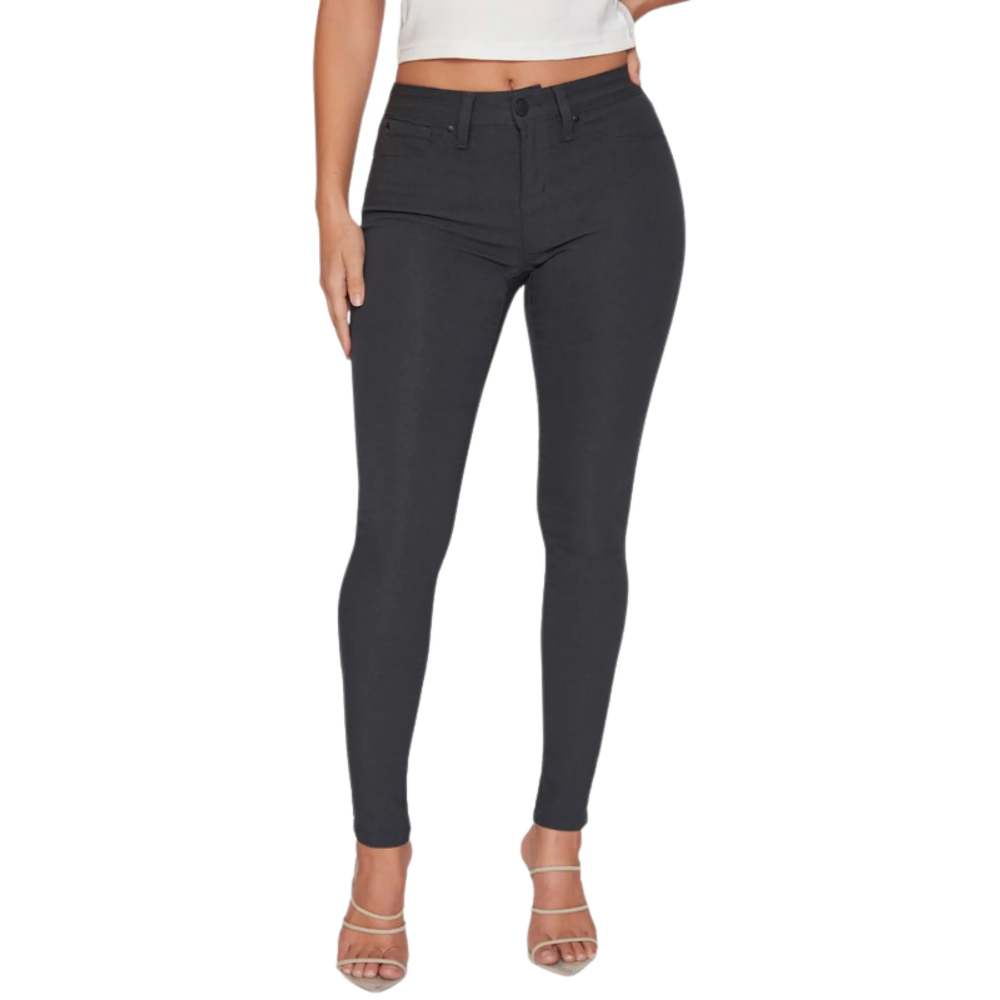 Hyperstretch Mid Rise Skinny Jeans