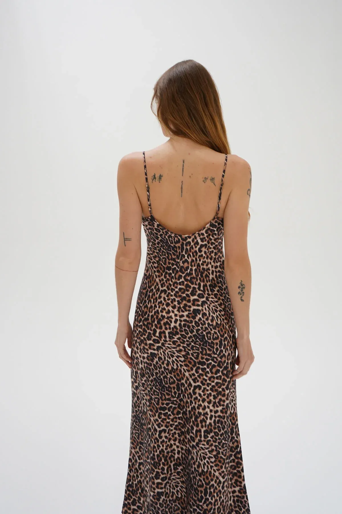 Josie Slip Dress - Leopard Print