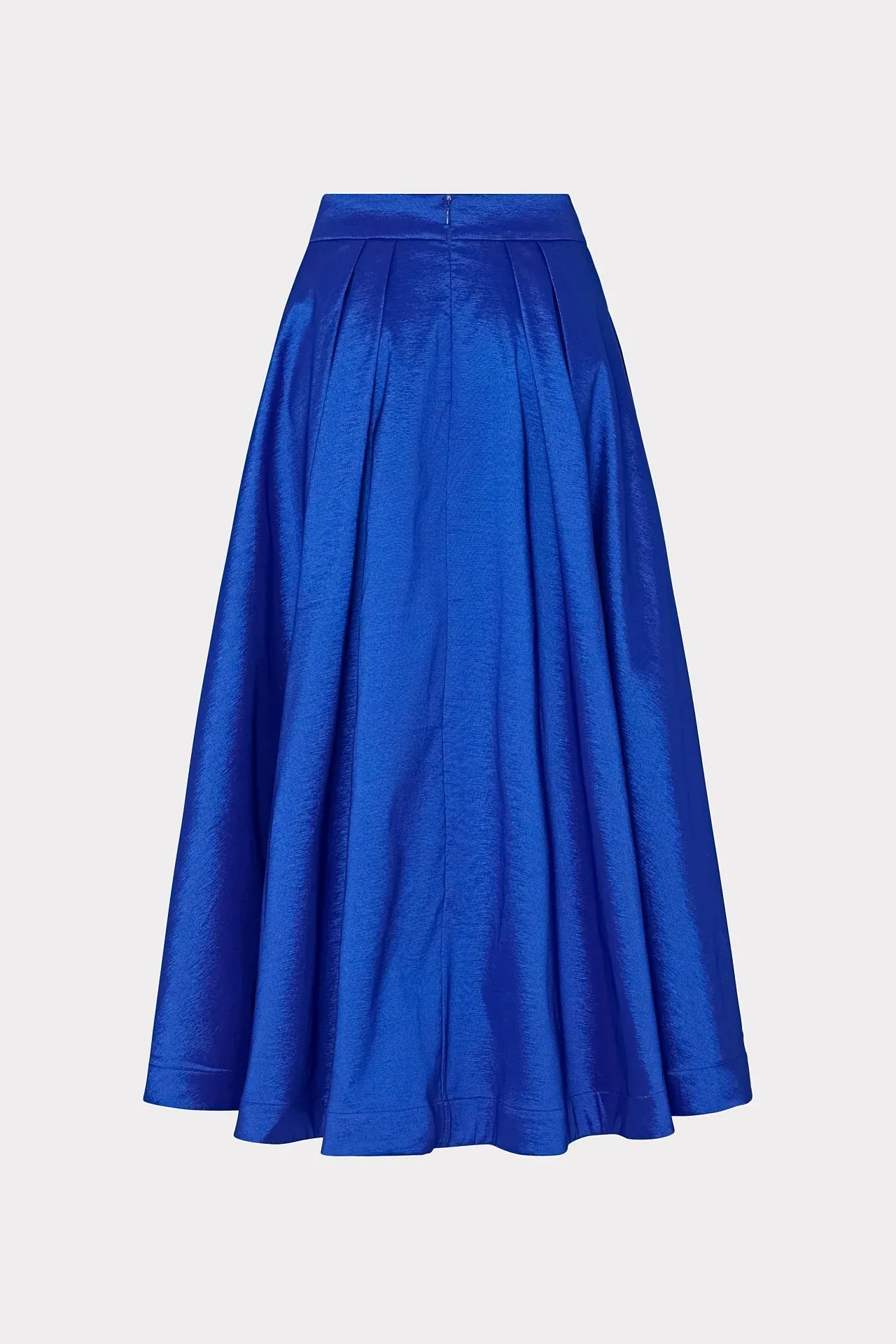 Juliet Taffeta Midi Skirt - Blue