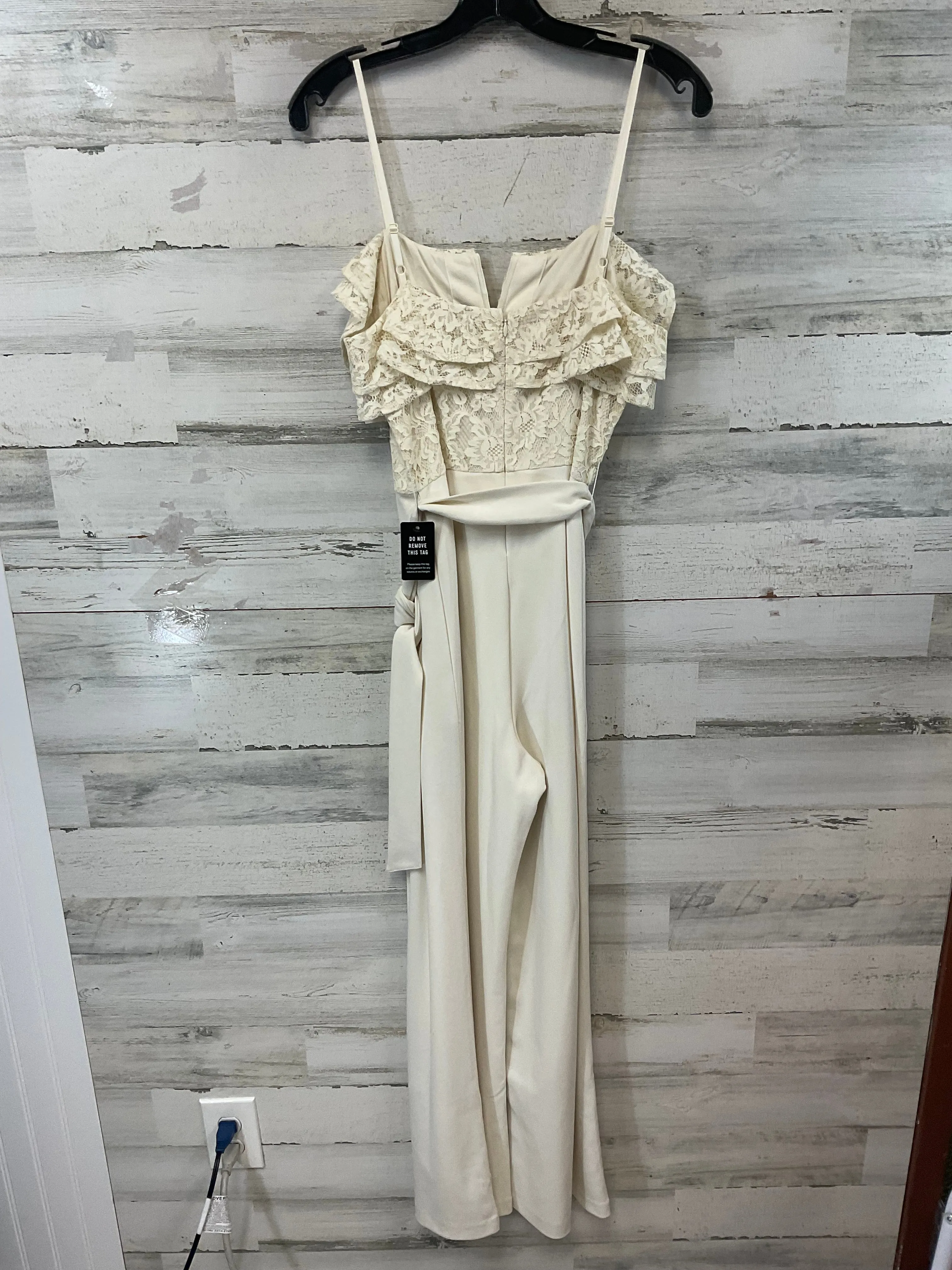 Jumpsuit By Express In Cream, Size: M