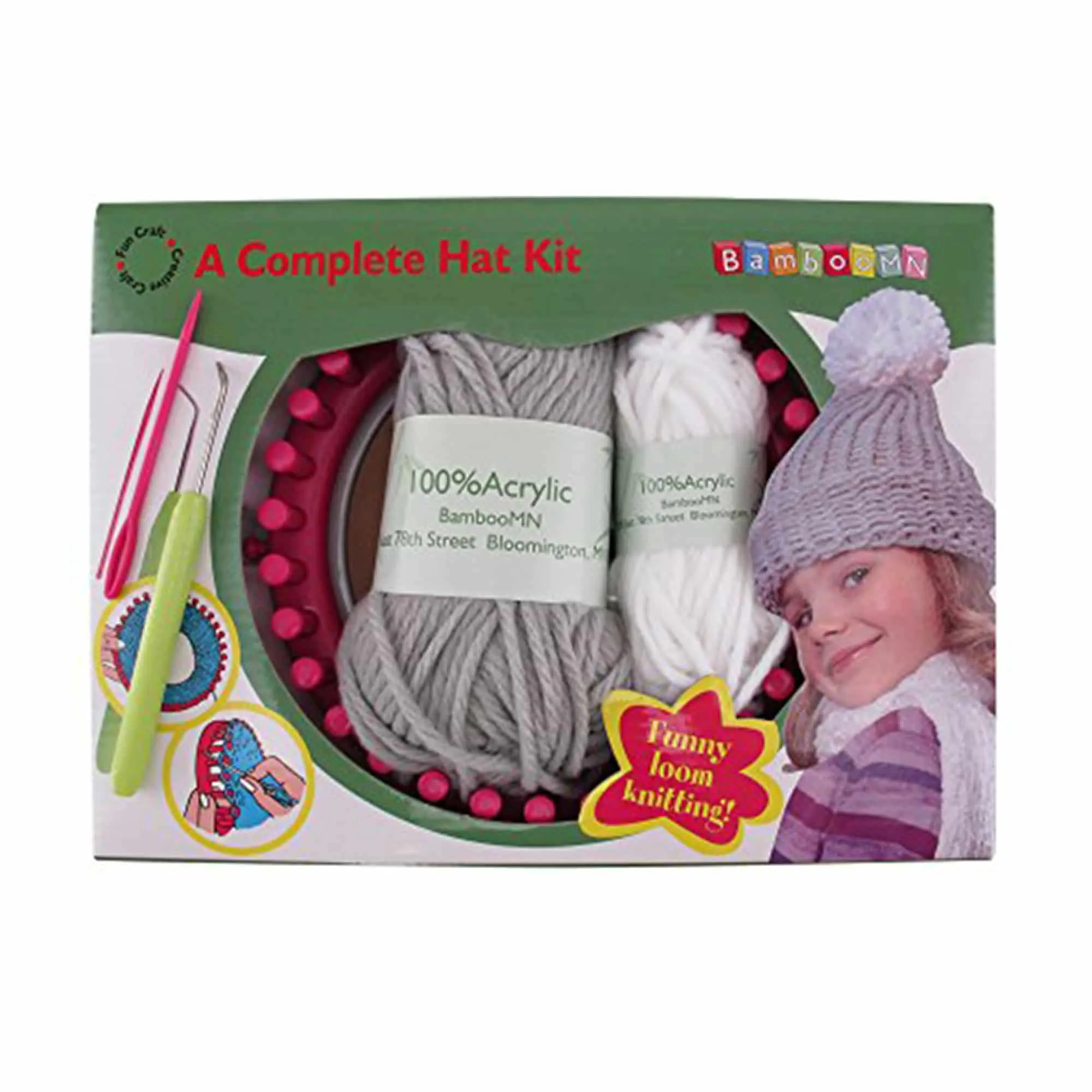 Kid's Complete Loom Knitting Hat Kit