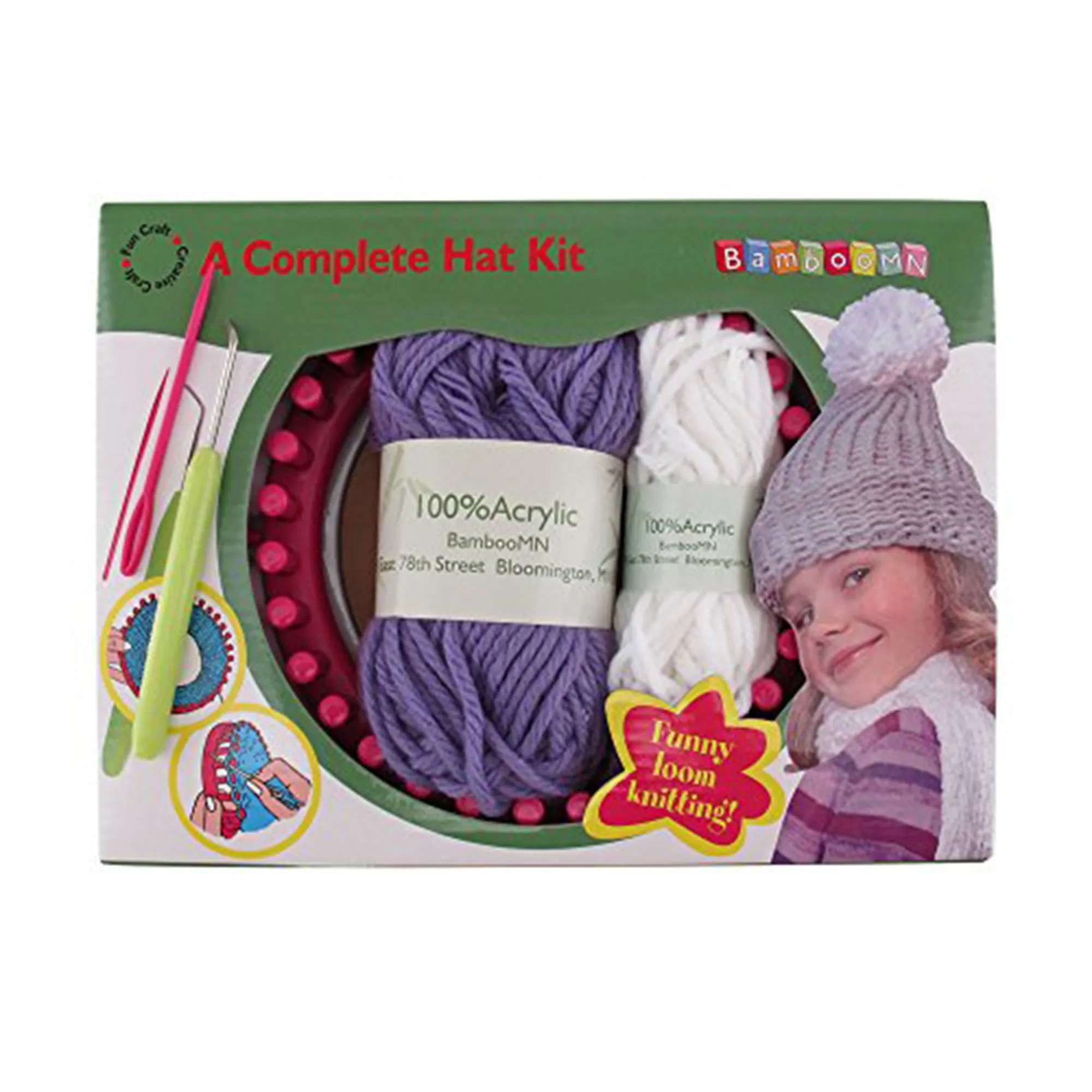 Kid's Complete Loom Knitting Hat Kit