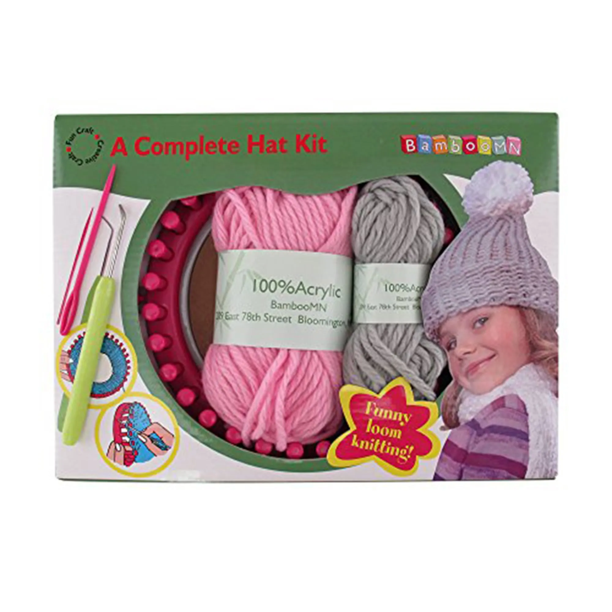 Kid's Complete Loom Knitting Hat Kit