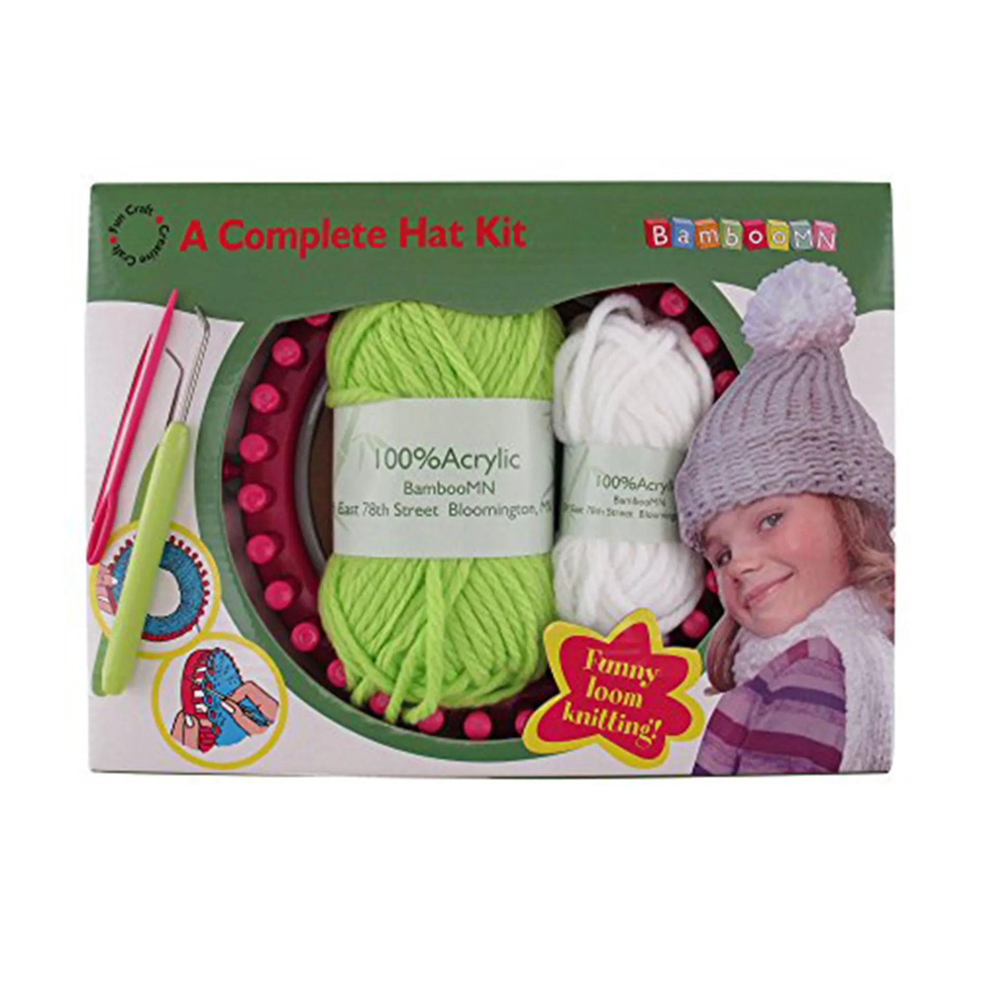 Kid's Complete Loom Knitting Hat Kit