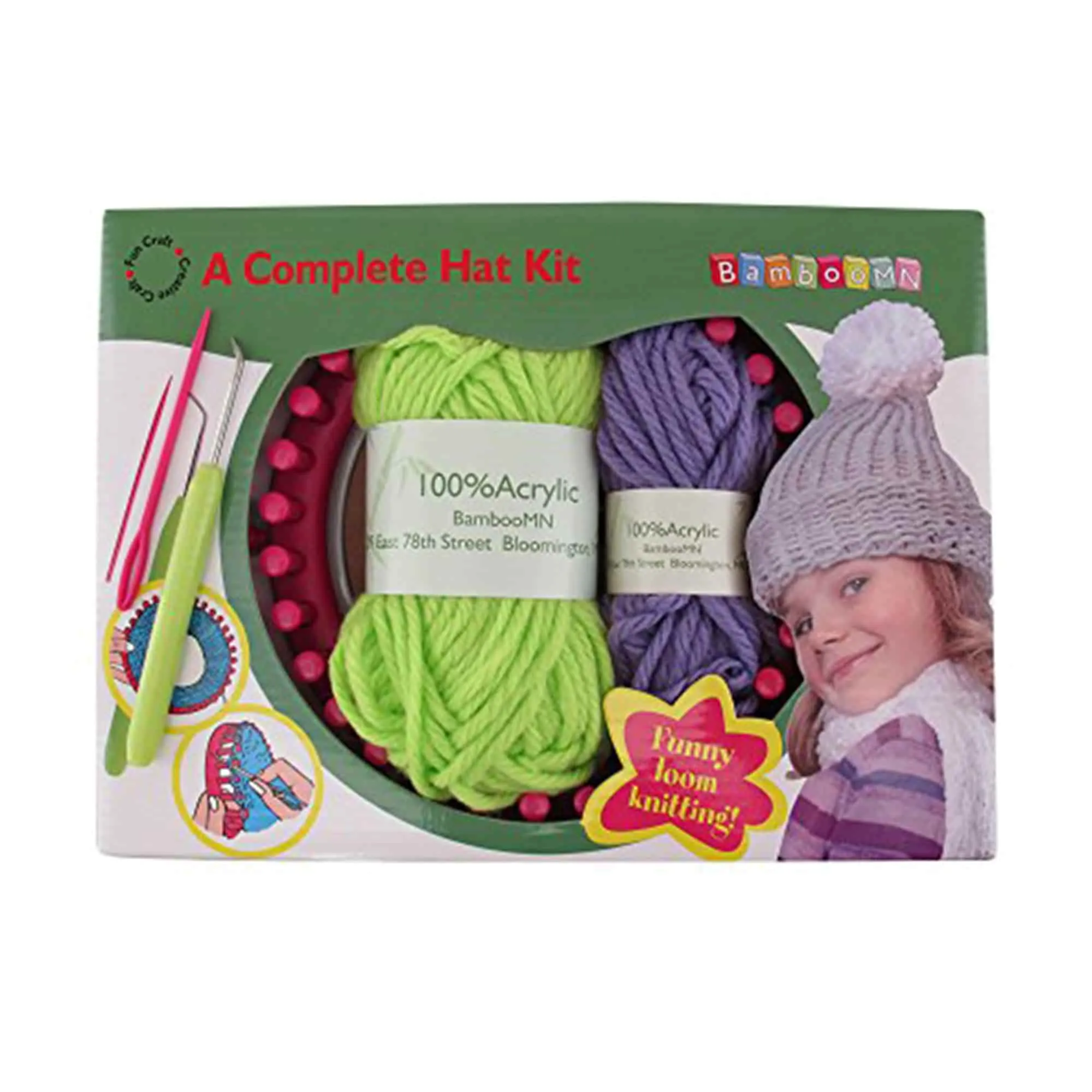 Kid's Complete Loom Knitting Hat Kit