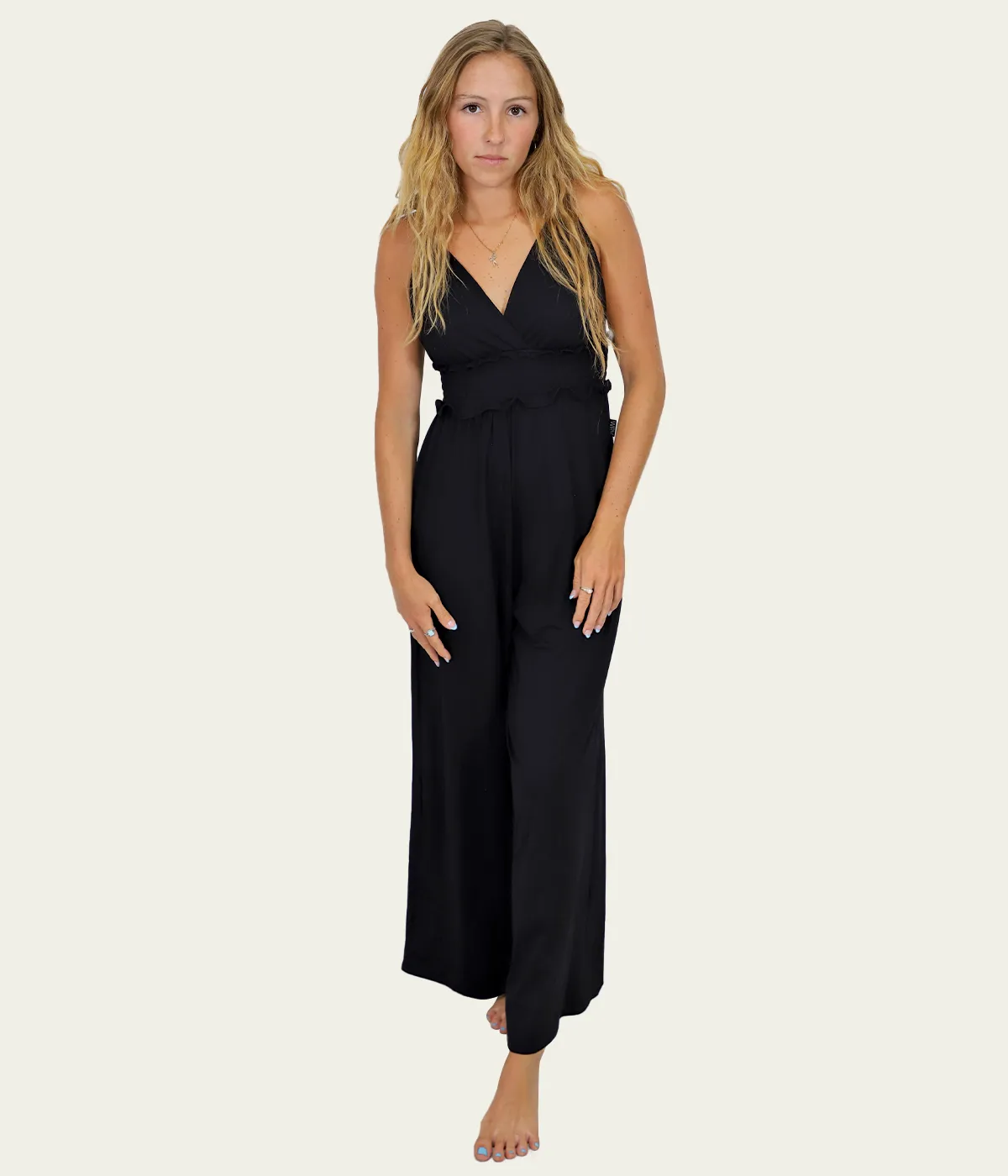 Ladies Solid Jumpsuit