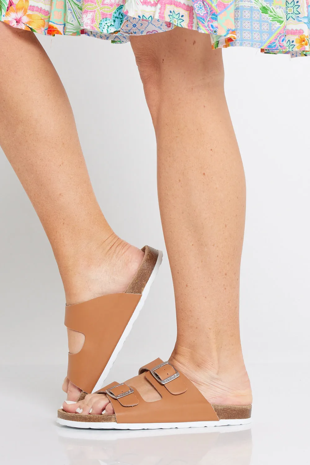 LYNX Leather Sandals - Tan