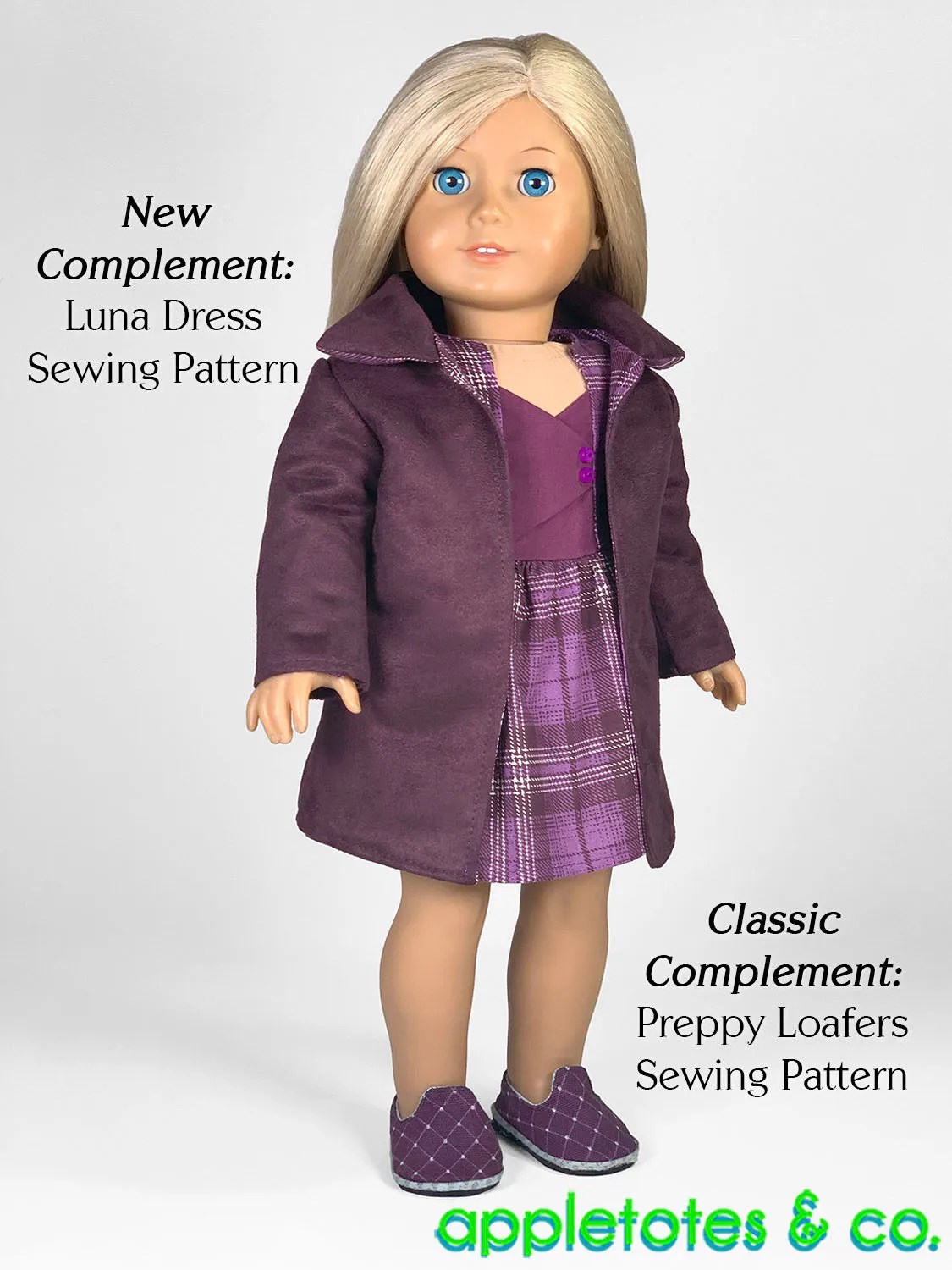 Manhattan Coat 18 Inch Doll Sewing Pattern