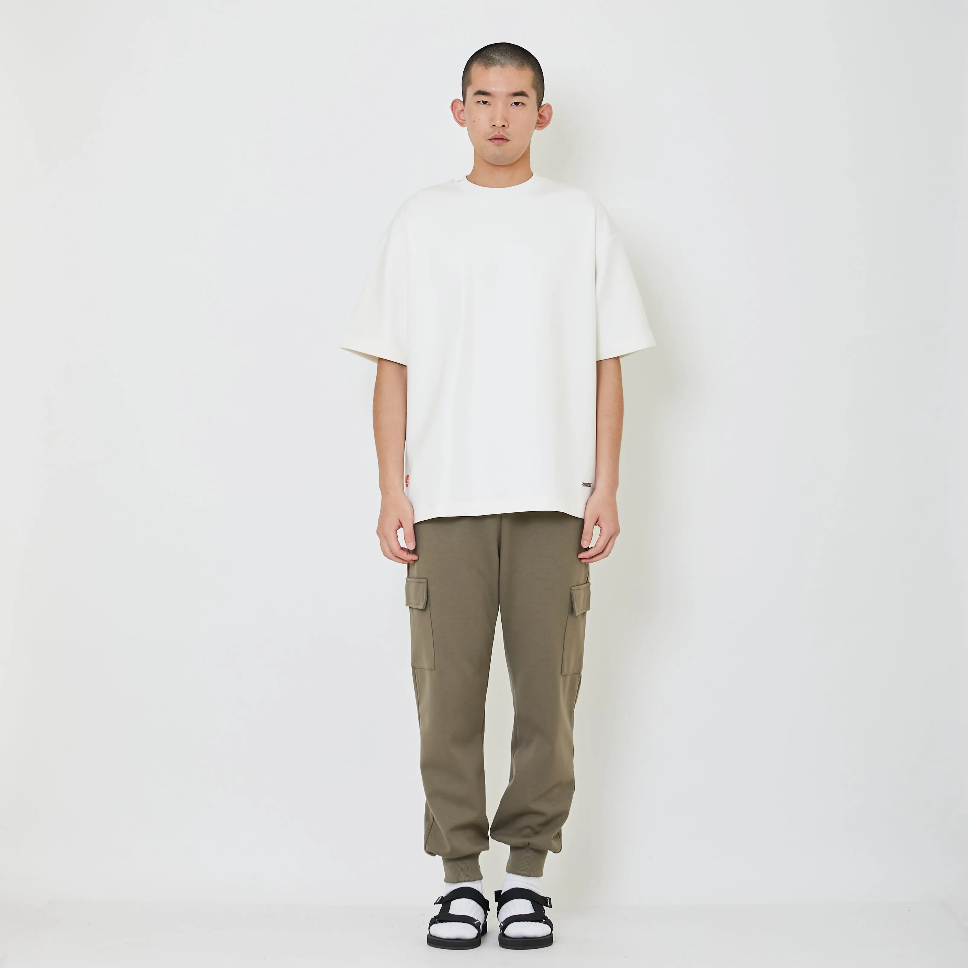 Men Cargo Sweatpants - Army Green - SM2406104B