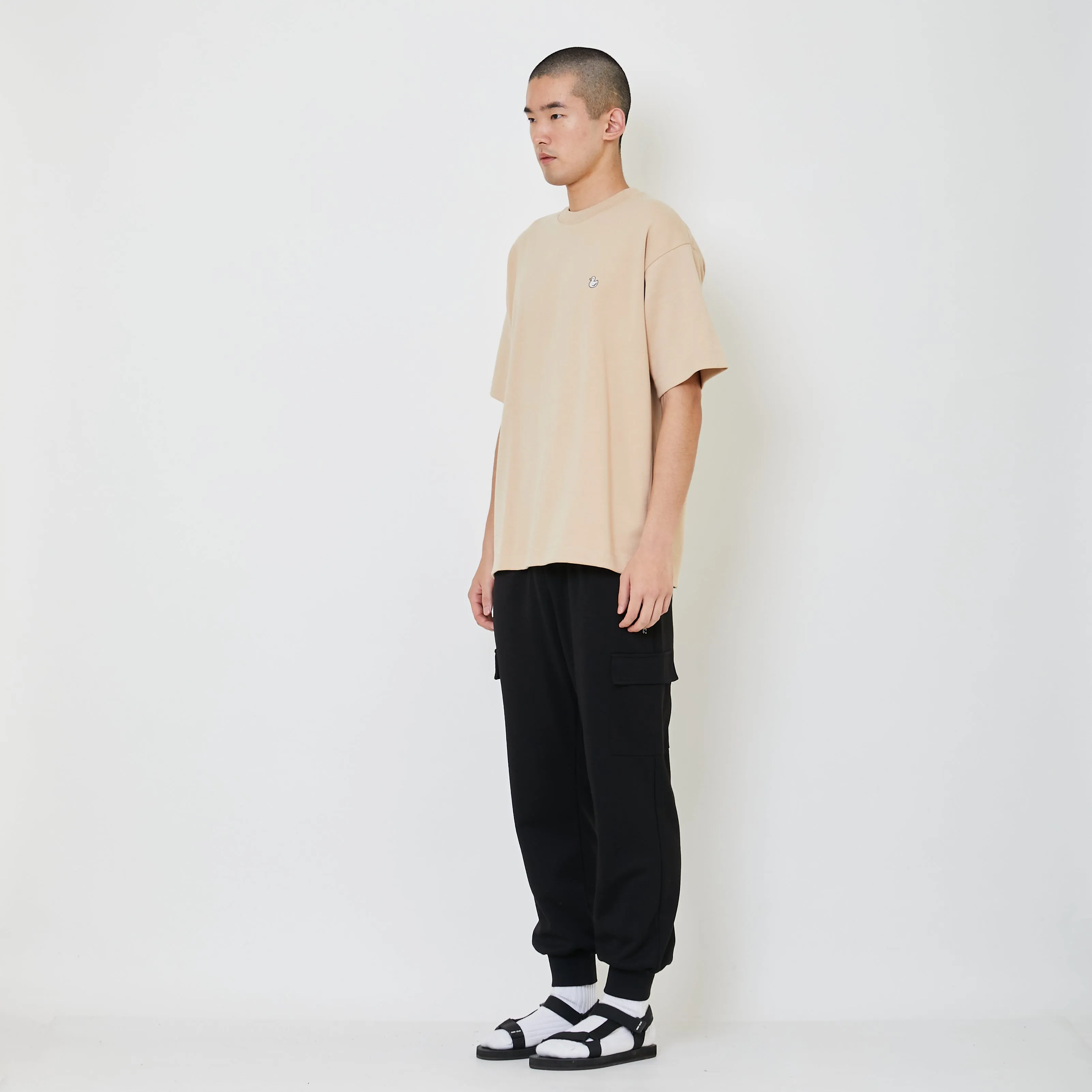 Men Cargo Sweatpants - Black - SM2406104C